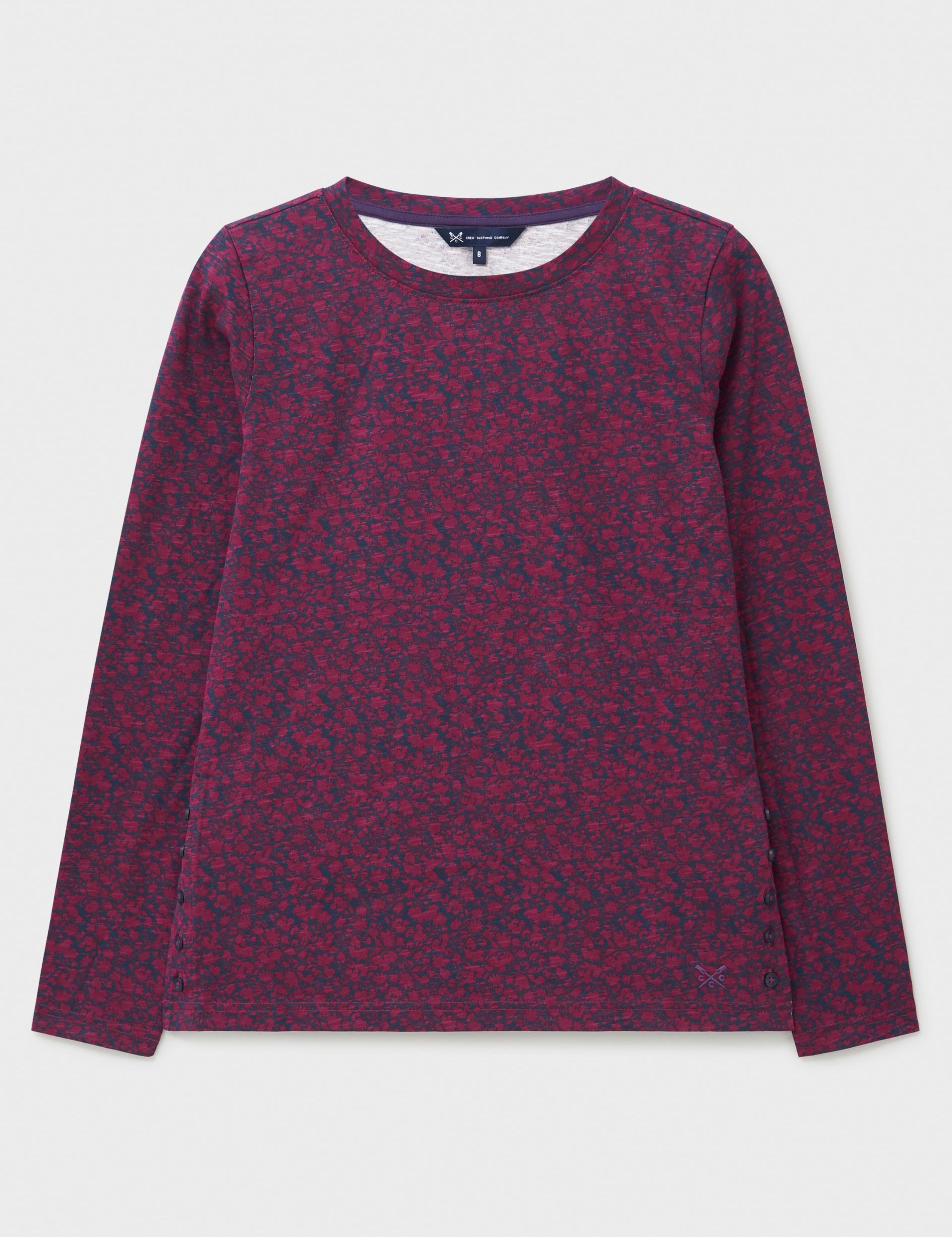 Pure Cotton Floral Button Detail Top 2 of 5