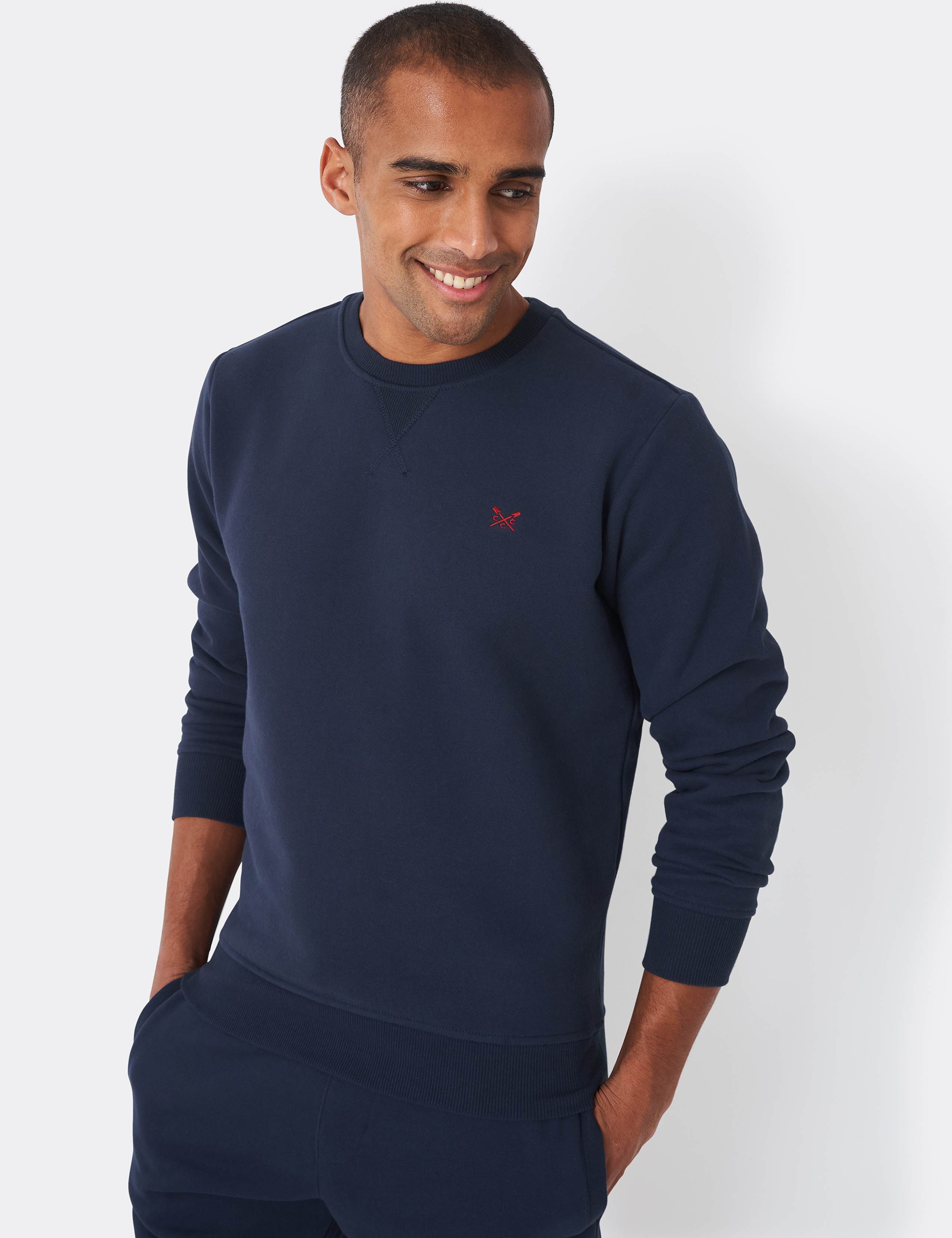 Cotton Rich Crew Neck Sweatshirt 1 of 4