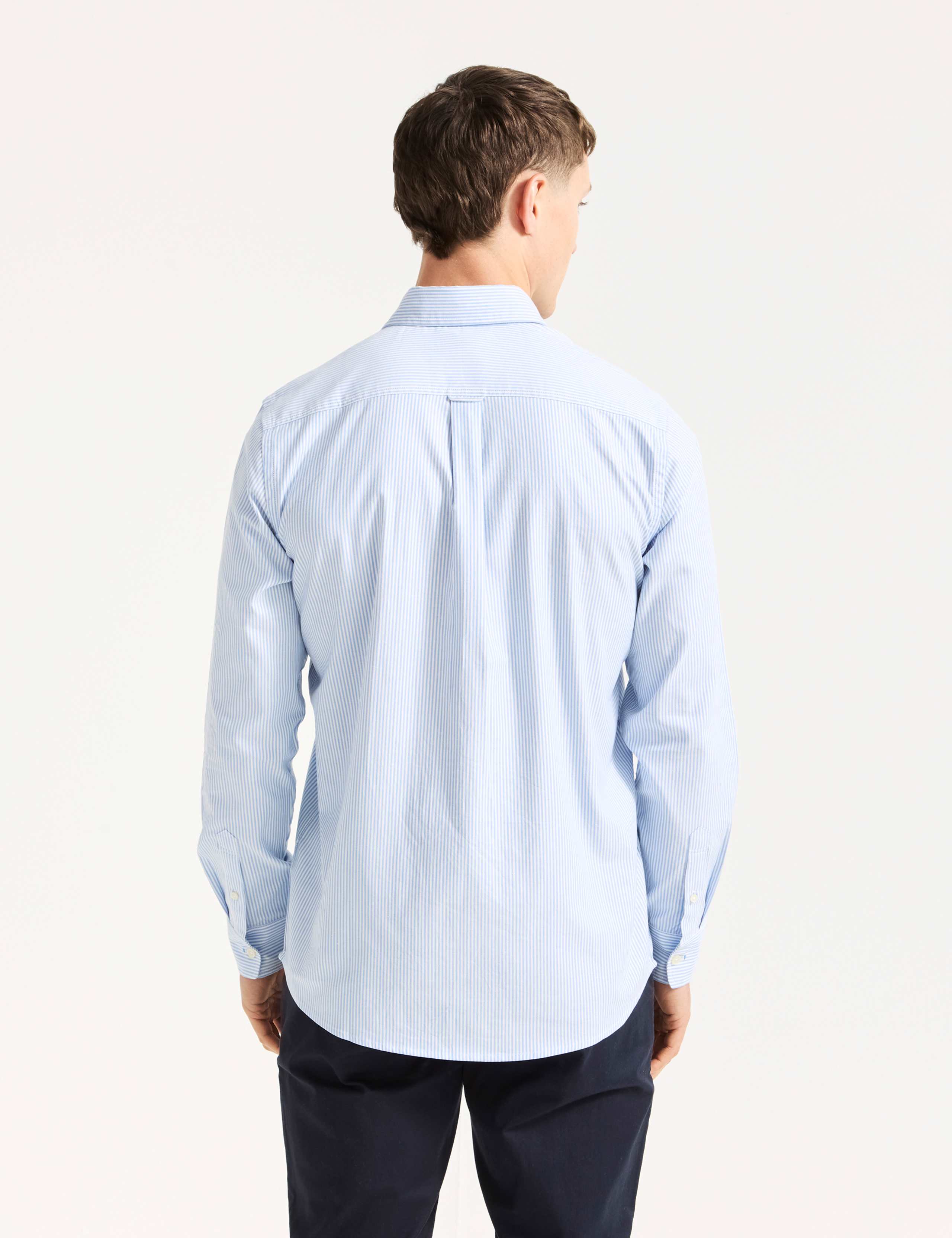 Pure Cotton Striped Oxford Shirt 4 of 5