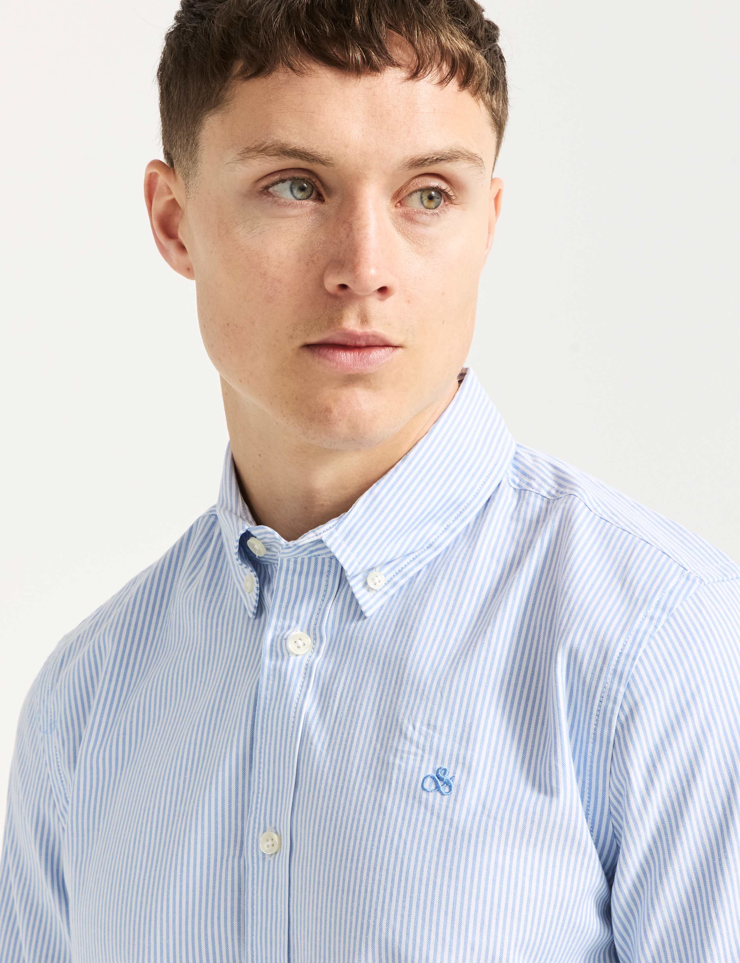 Pure Cotton Striped Oxford Shirt 5 of 5