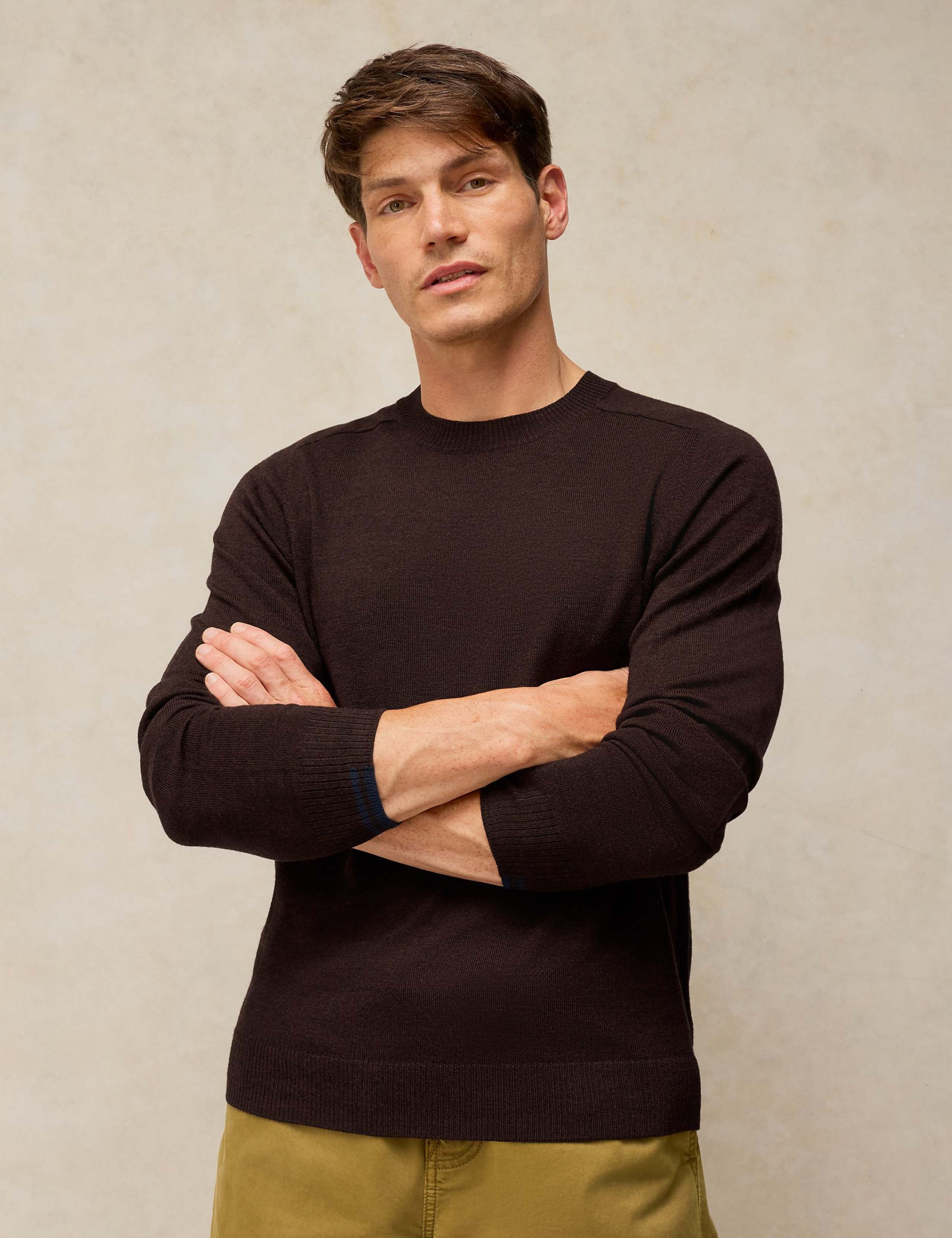 Pure Wool Crew Neck Long Sleeve Jumper 3 of 6