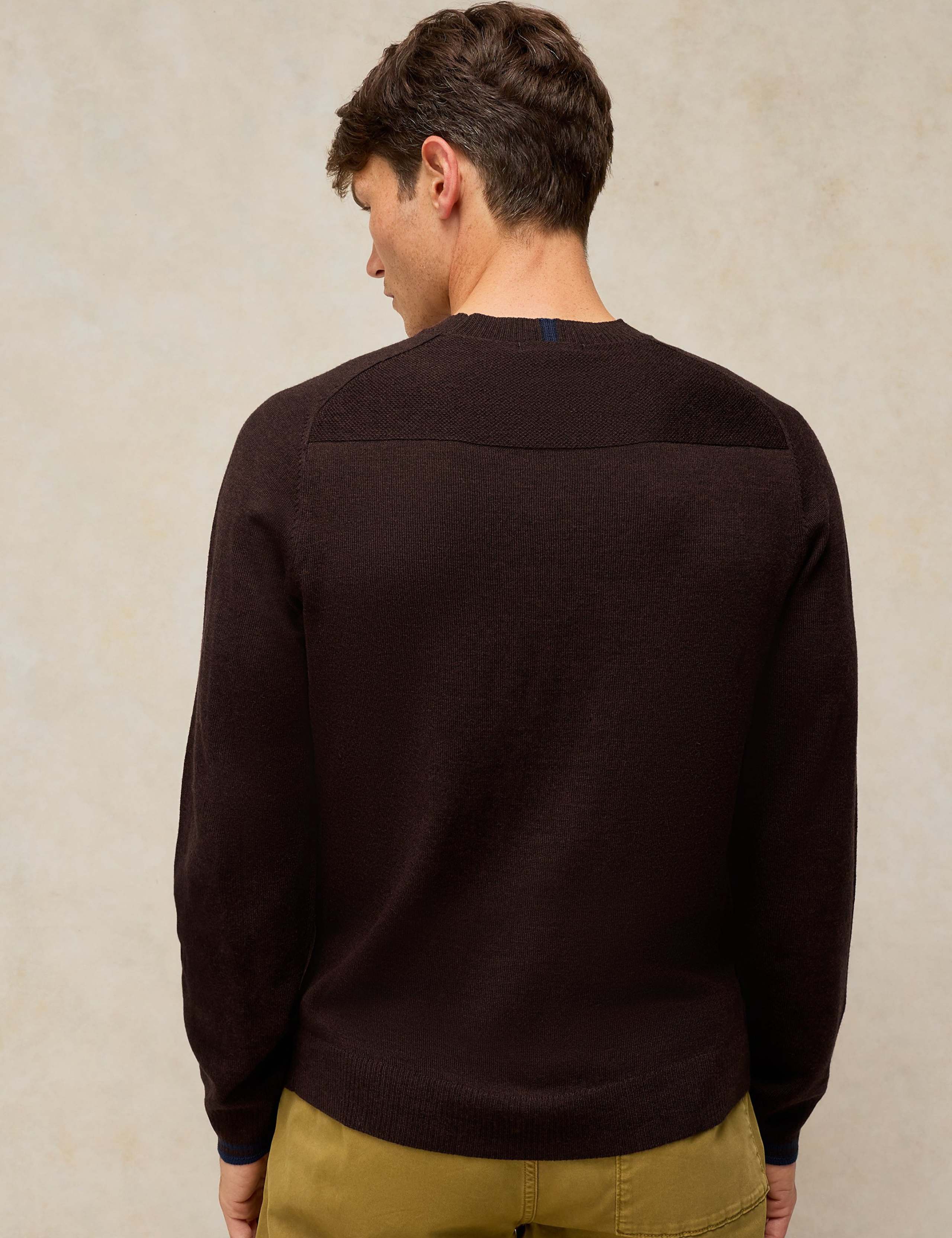 Pure Wool Crew Neck Long Sleeve Jumper 5 of 6