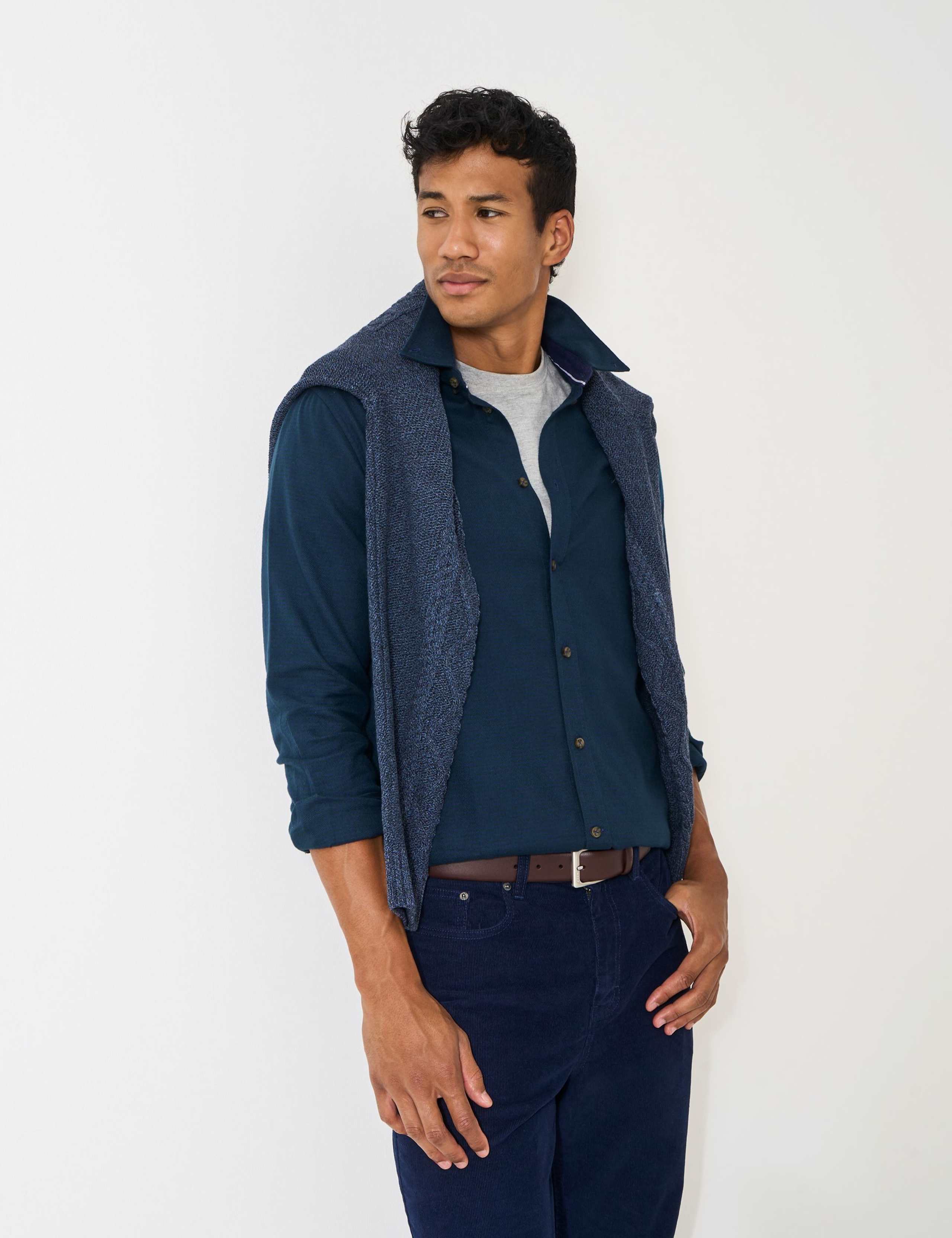 Pure Cotton Houndstooth Flannel Shirt 4 of 5