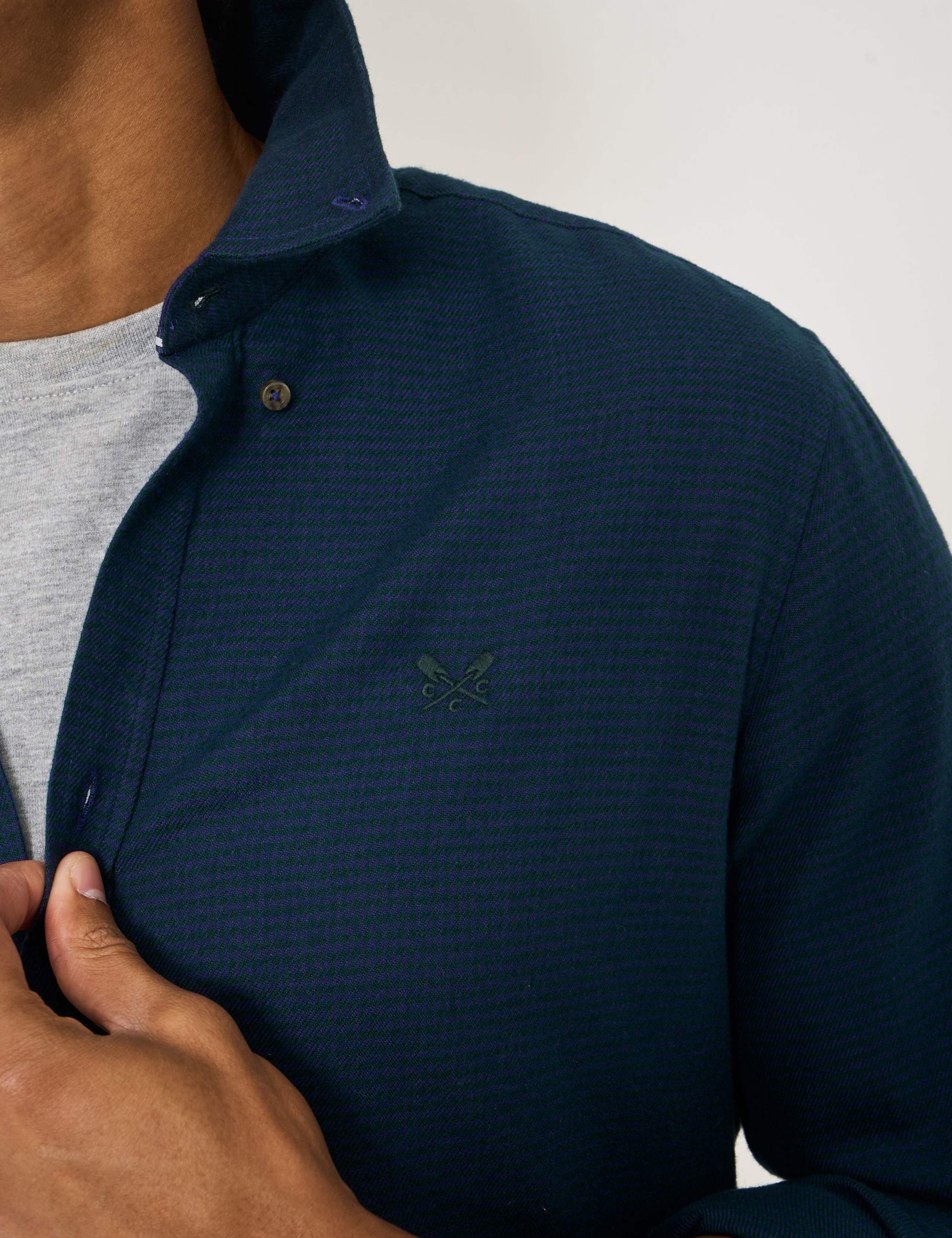 Pure Cotton Houndstooth Flannel Shirt 5 of 5