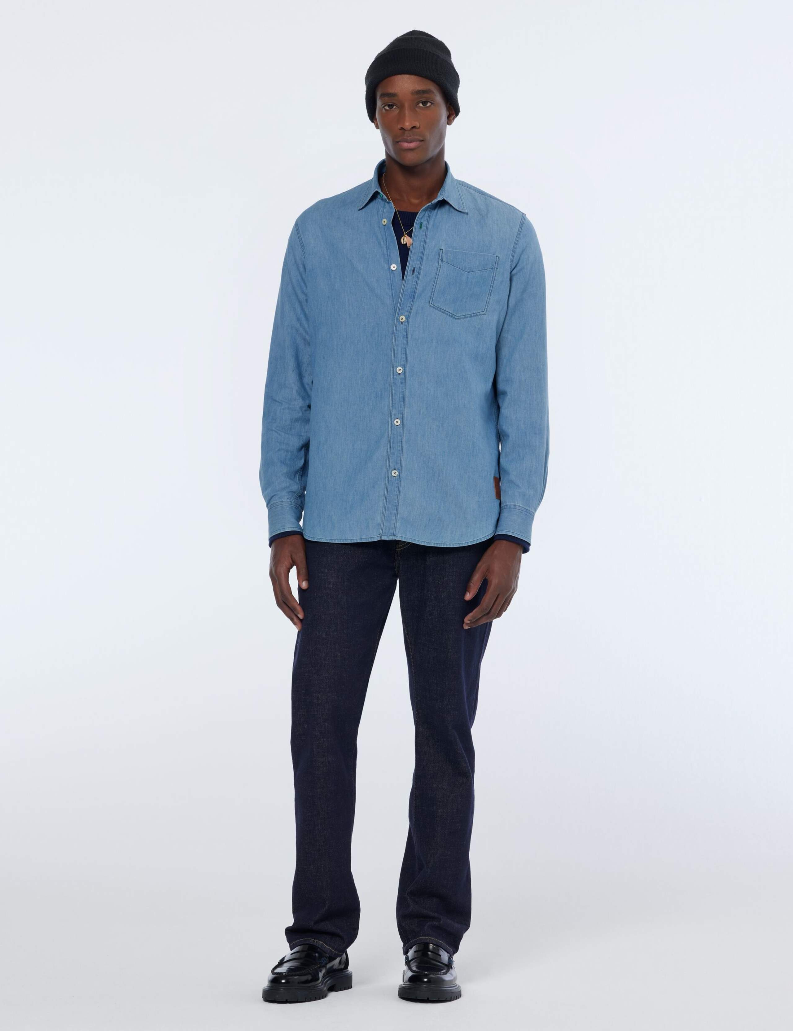 Pure Cotton Denim Shirt 3 of 3