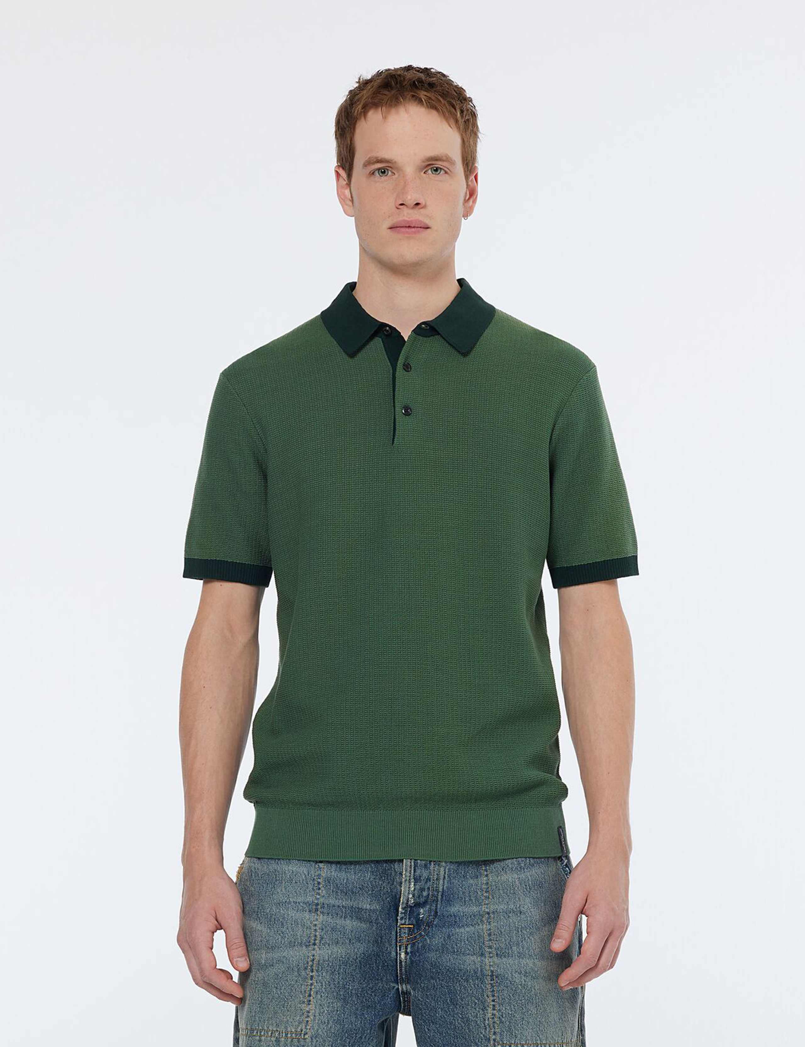 Pure Cotton Knitted Polo Shirt 3 of 5