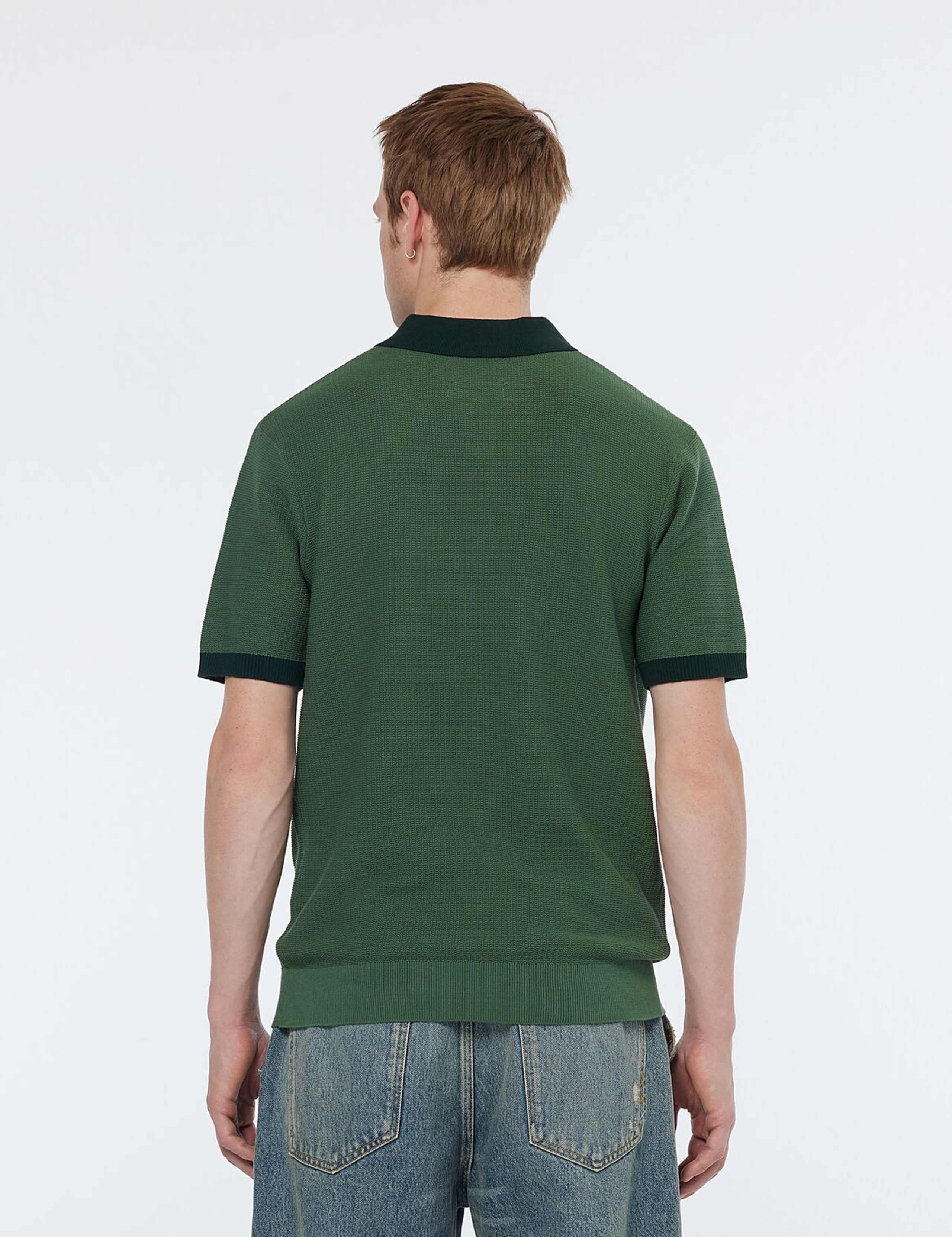 Pure Cotton Knitted Polo Shirt 4 of 5