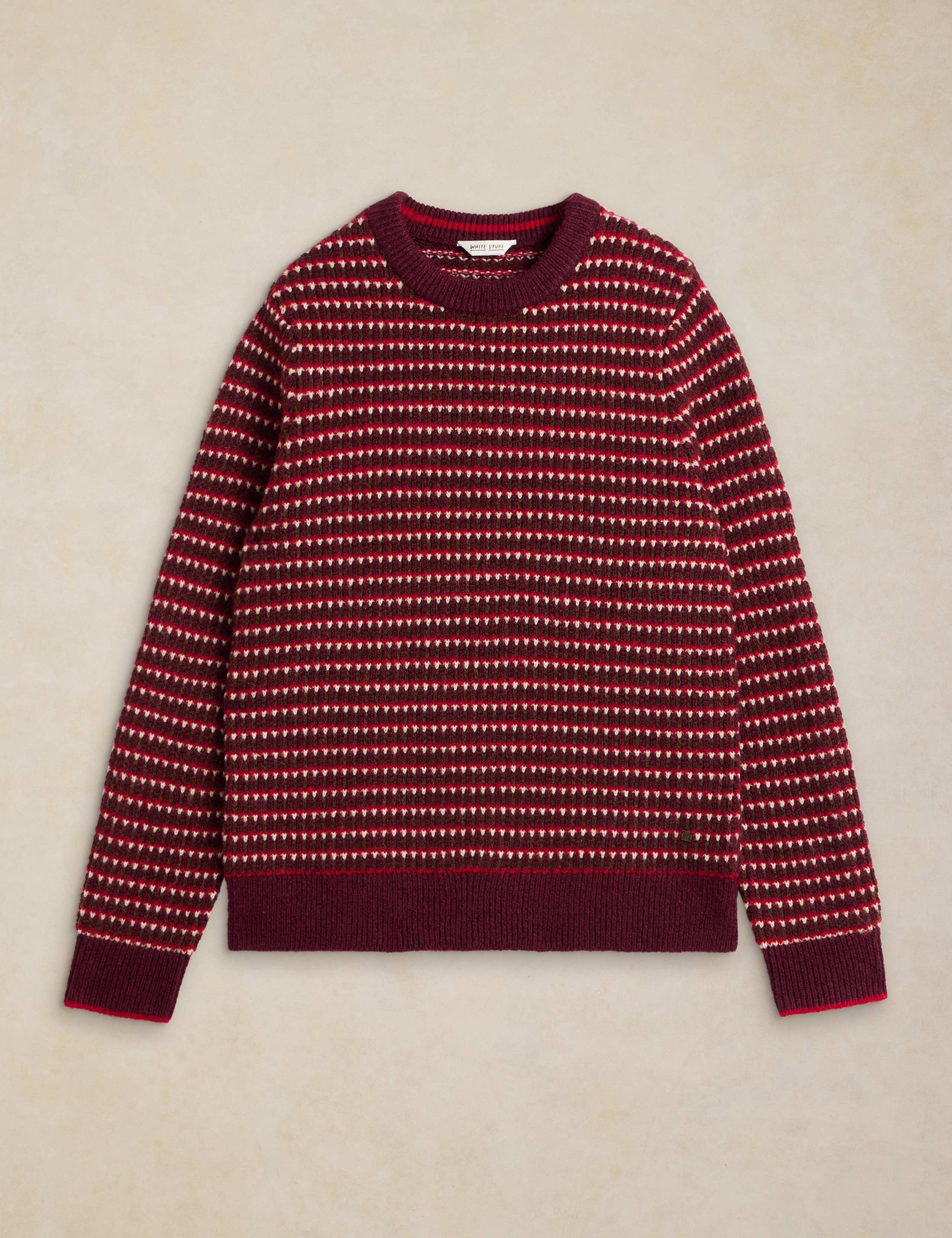 Hamilton Striped Crew Neck Jumper with Wool 2 of 6