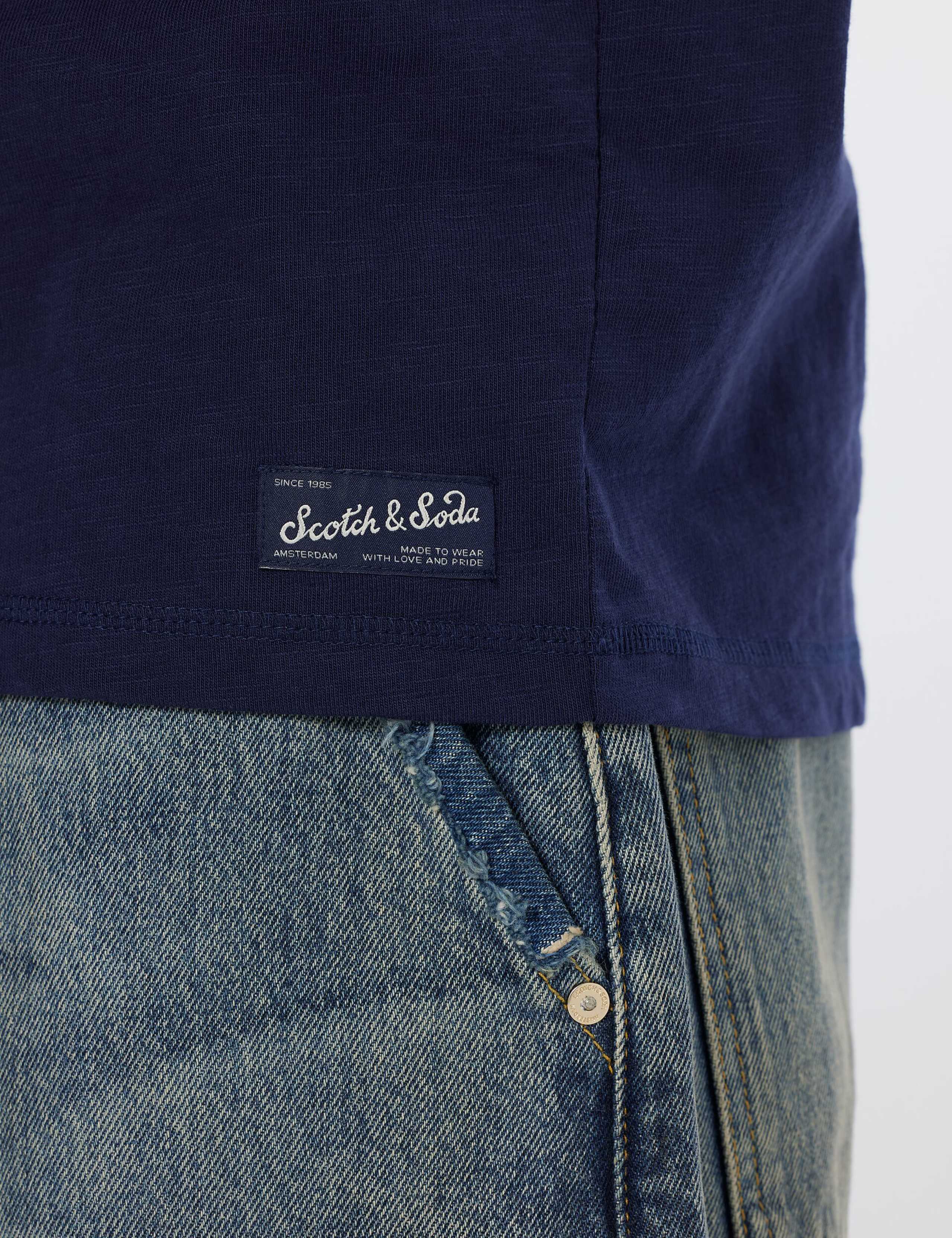 Pure Cotton Henley Long Sleeve T-Shirt 4 of 4
