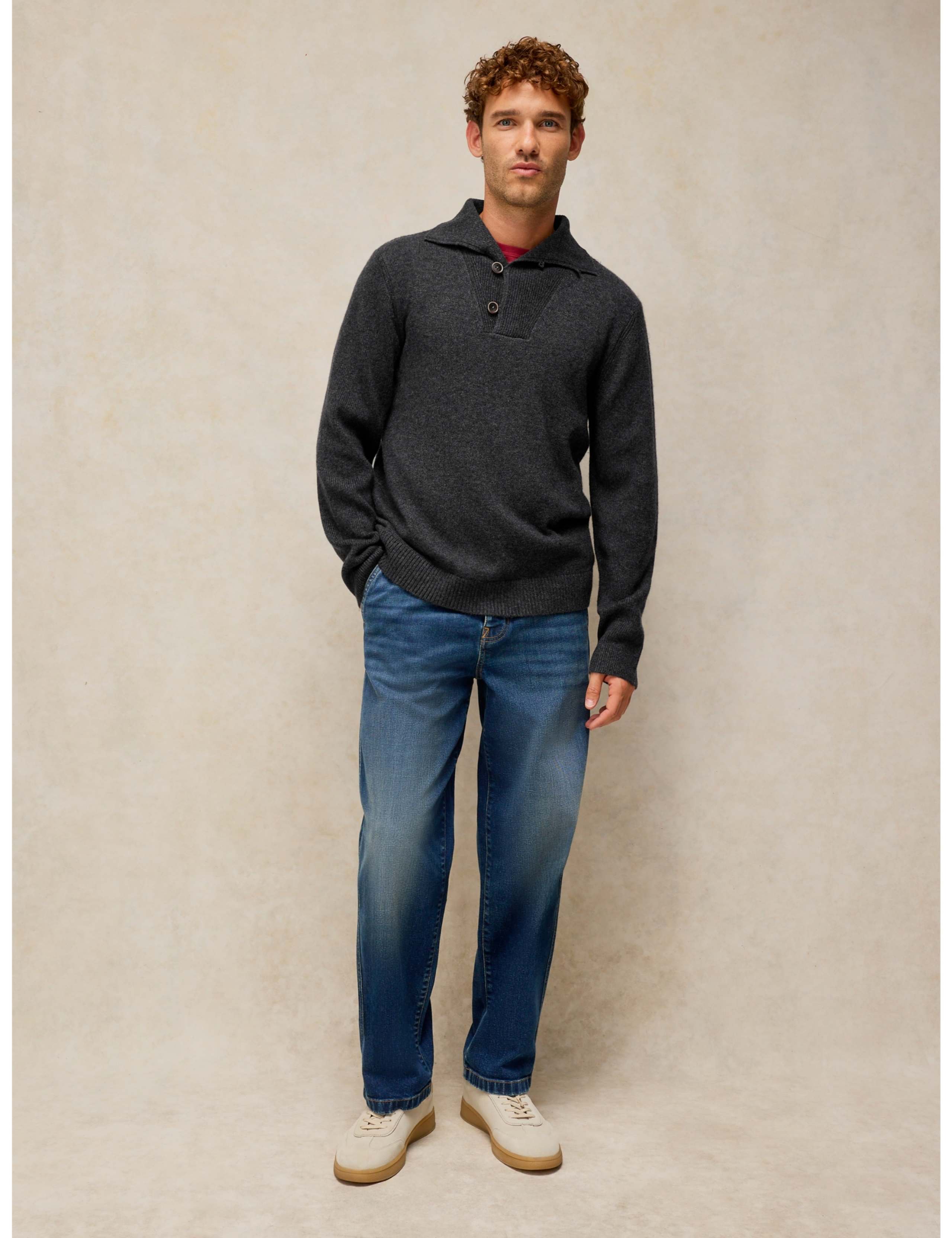 Milton Wool Rich Shawl Neck Jumper 3 of 6