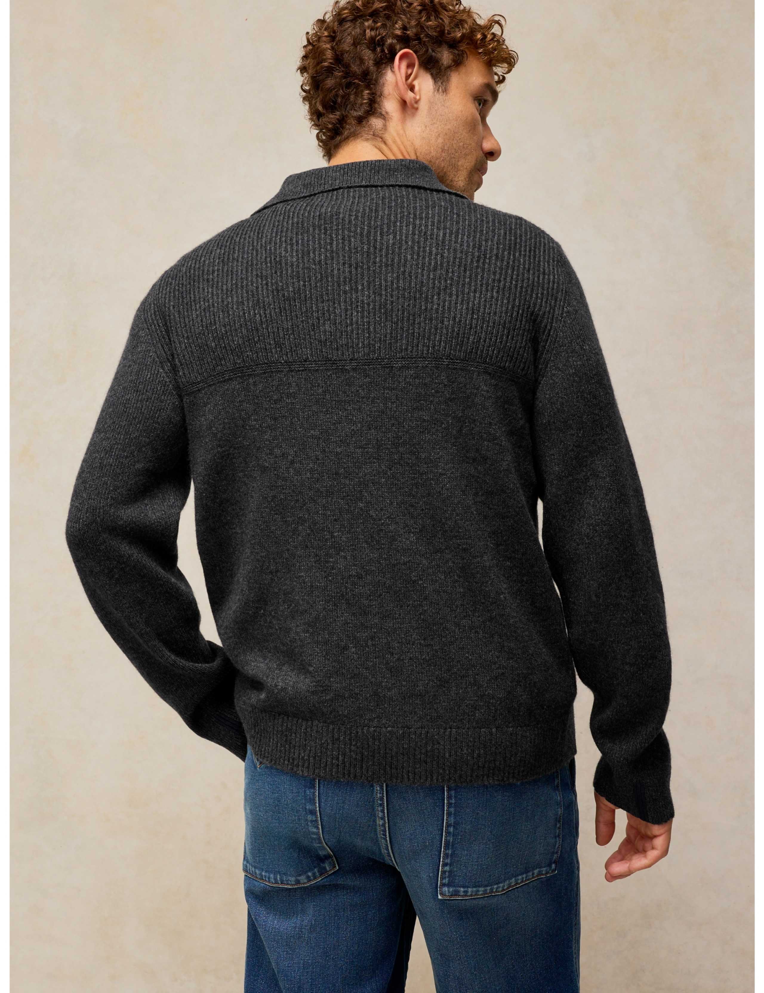 Milton Wool Rich Shawl Neck Jumper 4 of 6