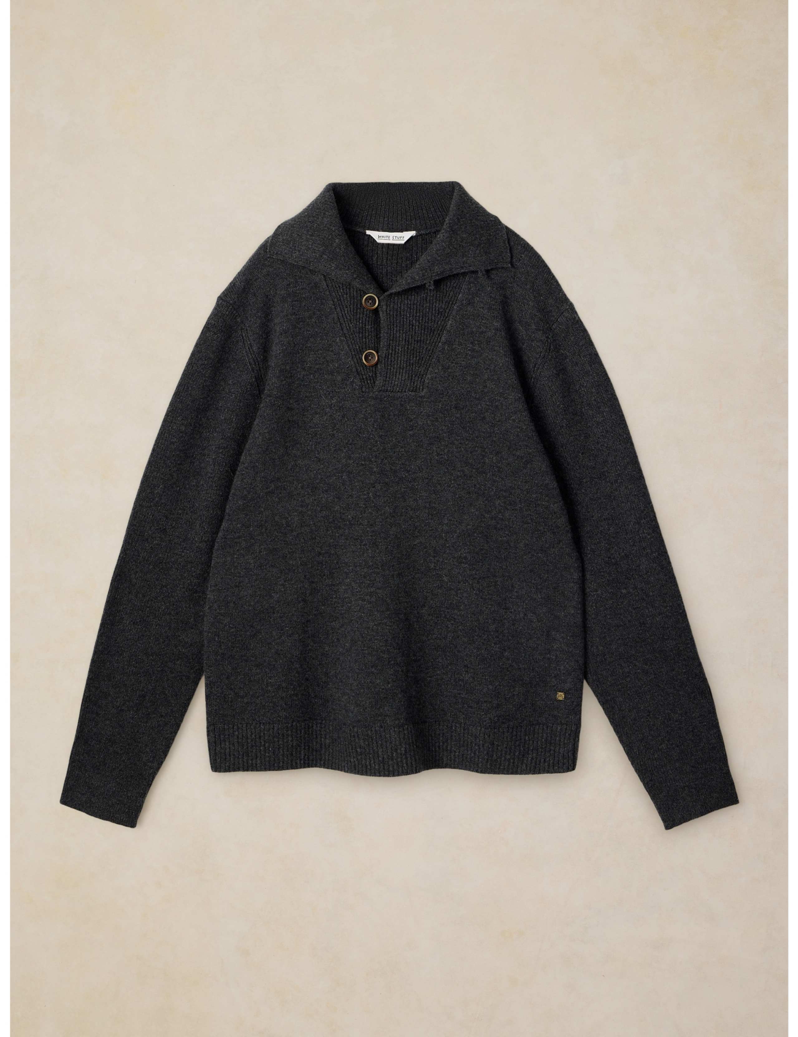 Milton Wool Rich Shawl Neck Jumper 2 of 6