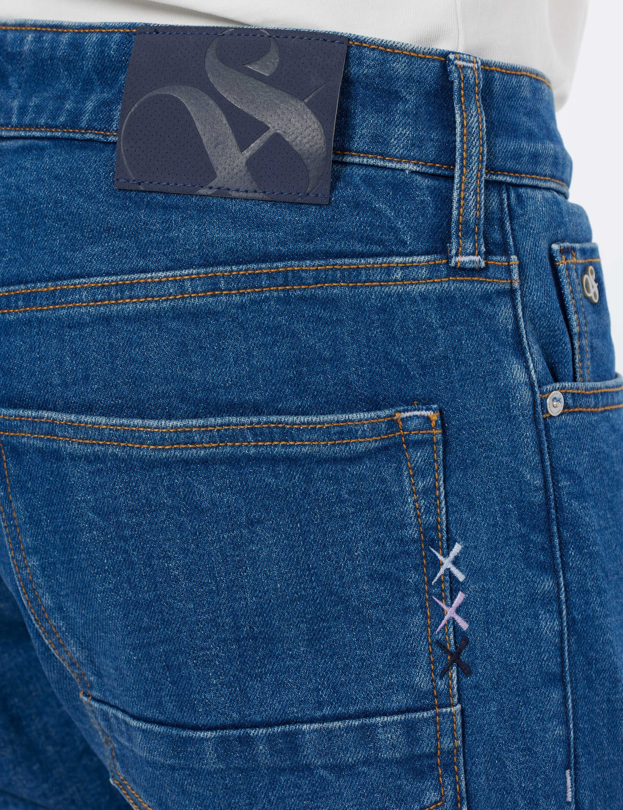 Regular Fit Slim 5 Pocket Stretch Jeans 5 of 5