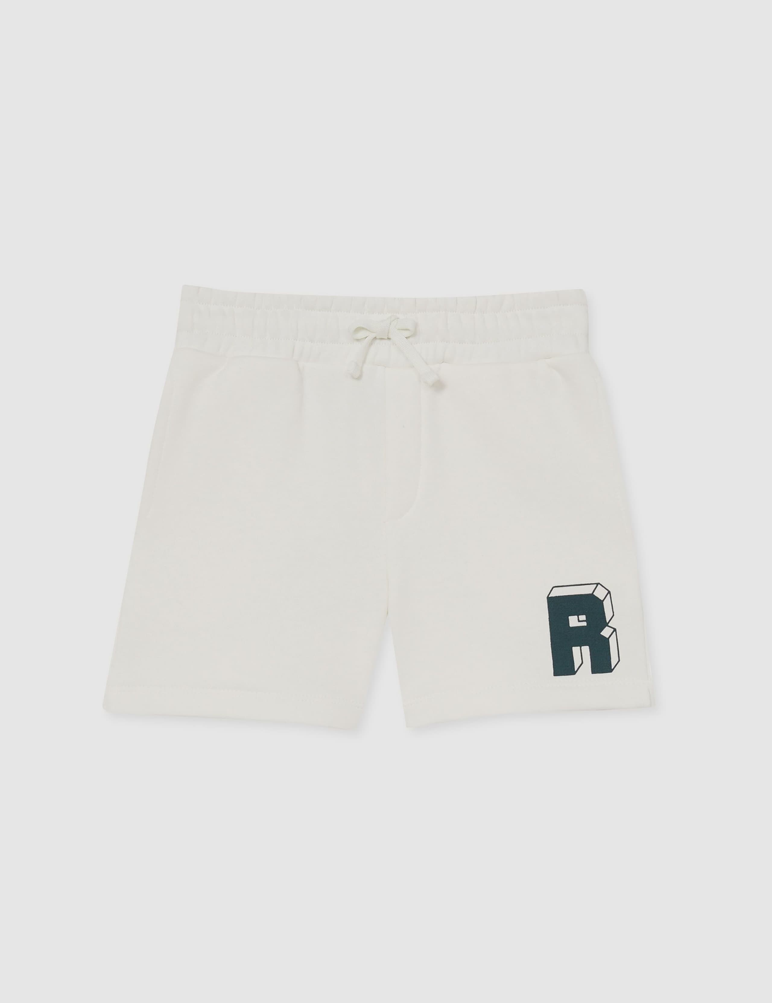 Cotton Rich 'R' Initial Jersey Shorts (3-14 Yrs) 2 of 4