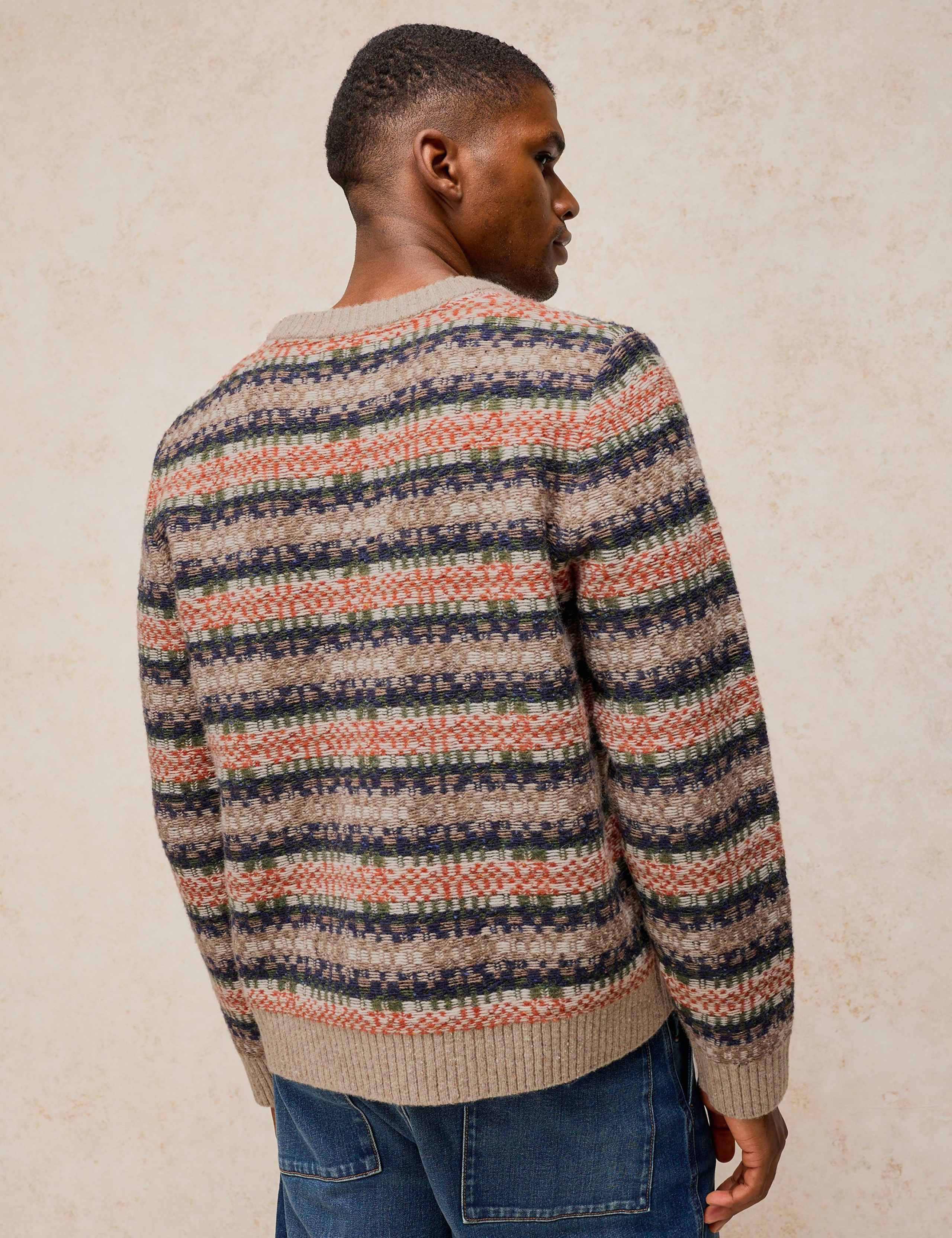 Bearsden Lambswool Rich Fair Isle Crew Neck Jumper 3 of 6