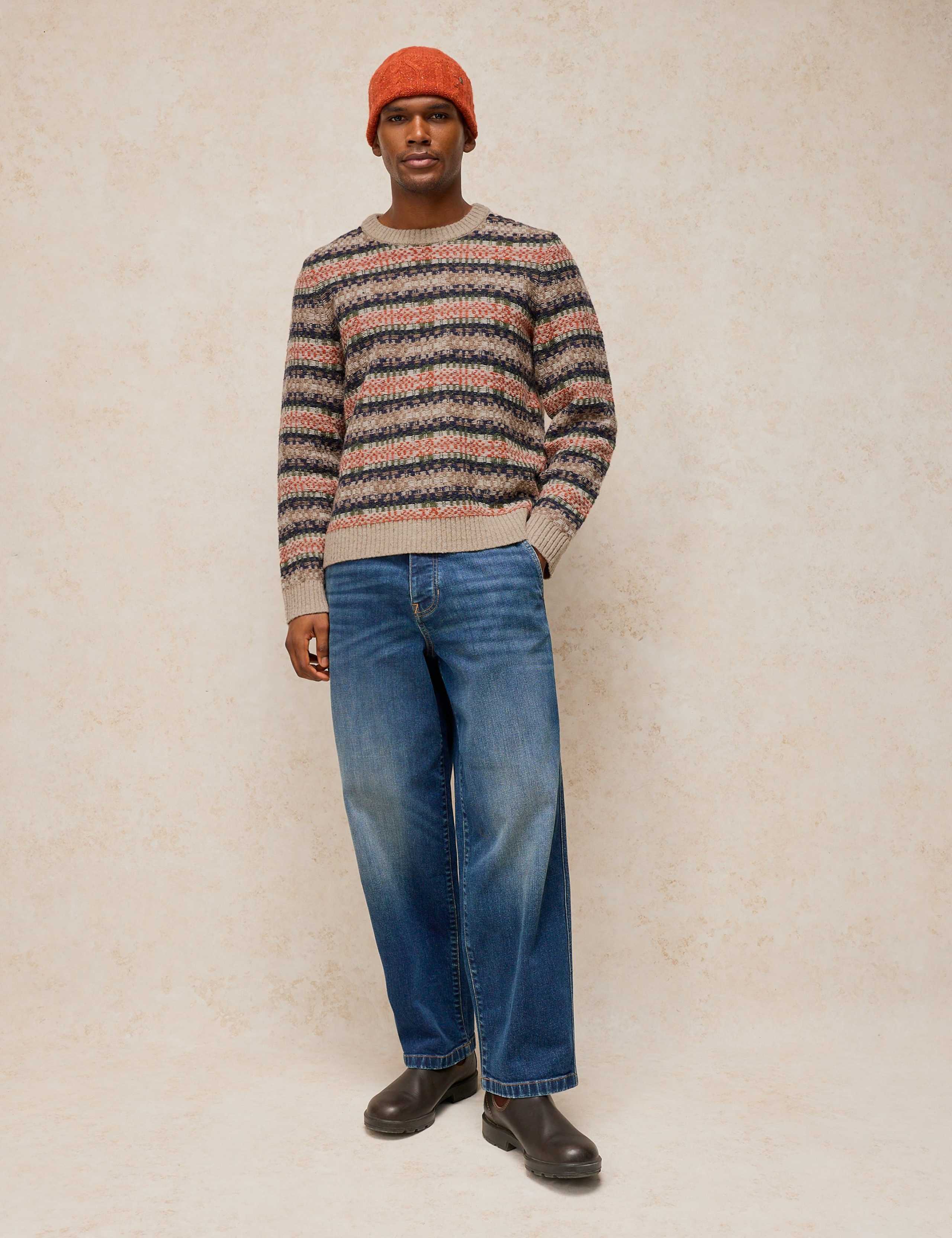 Bearsden Lambswool Rich Fair Isle Crew Neck Jumper 4 of 6