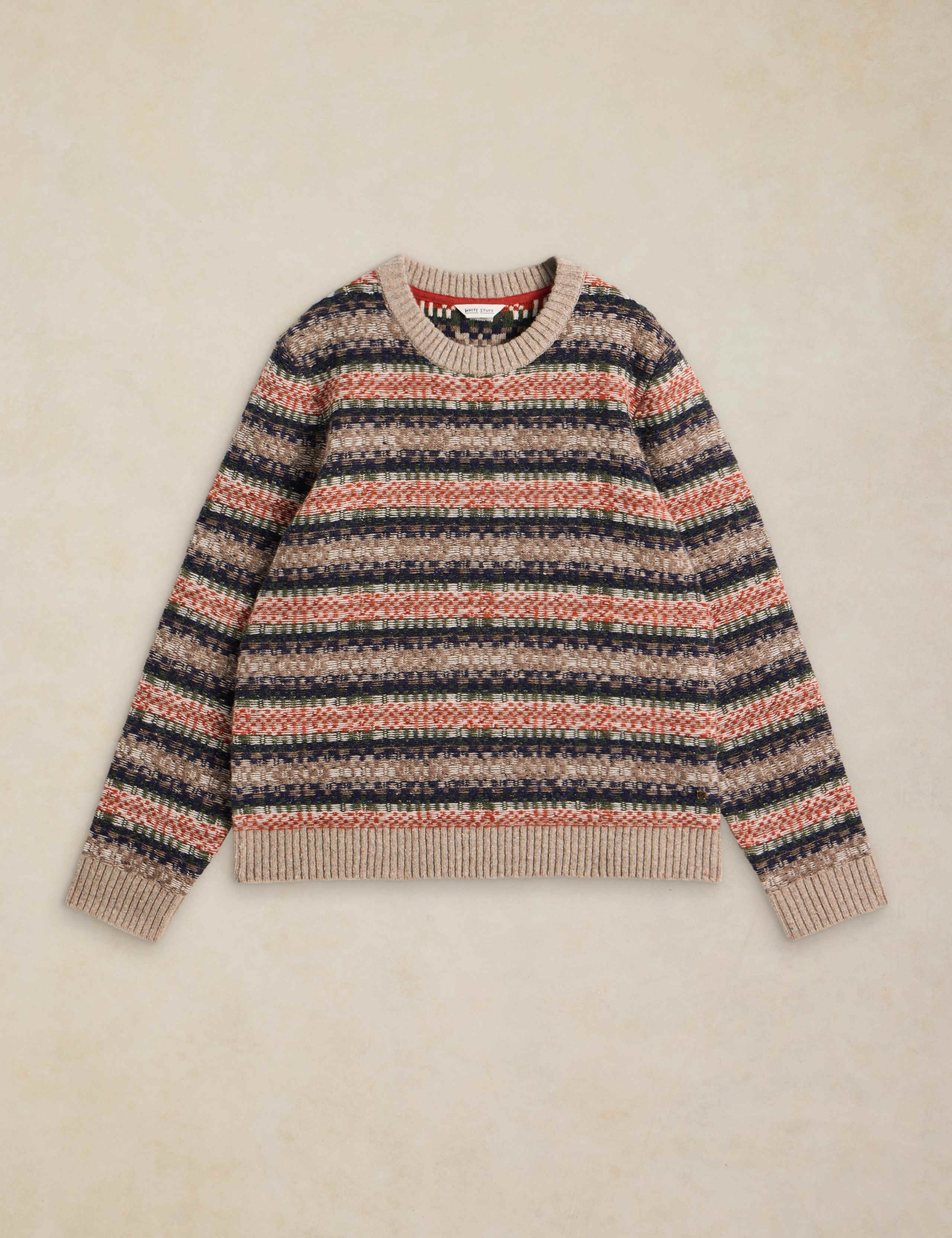 Bearsden Lambswool Rich Fair Isle Crew Neck Jumper 2 of 6