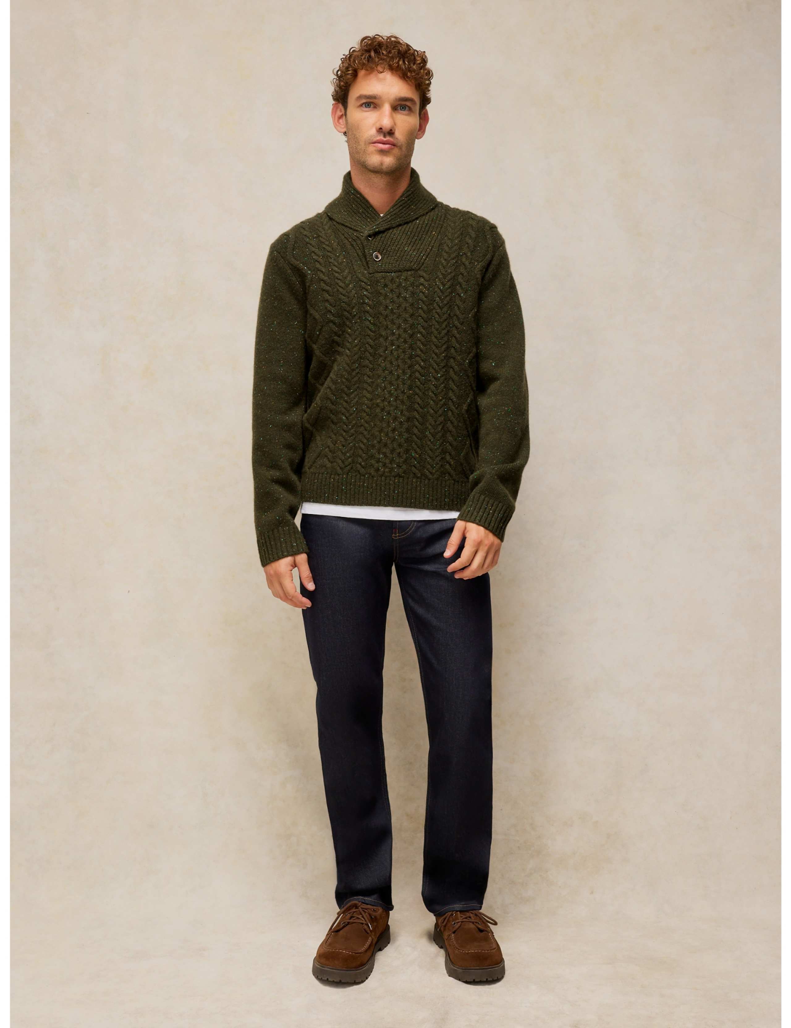 Berkley Wool Rich Shawl Neck Jumper 4 of 6