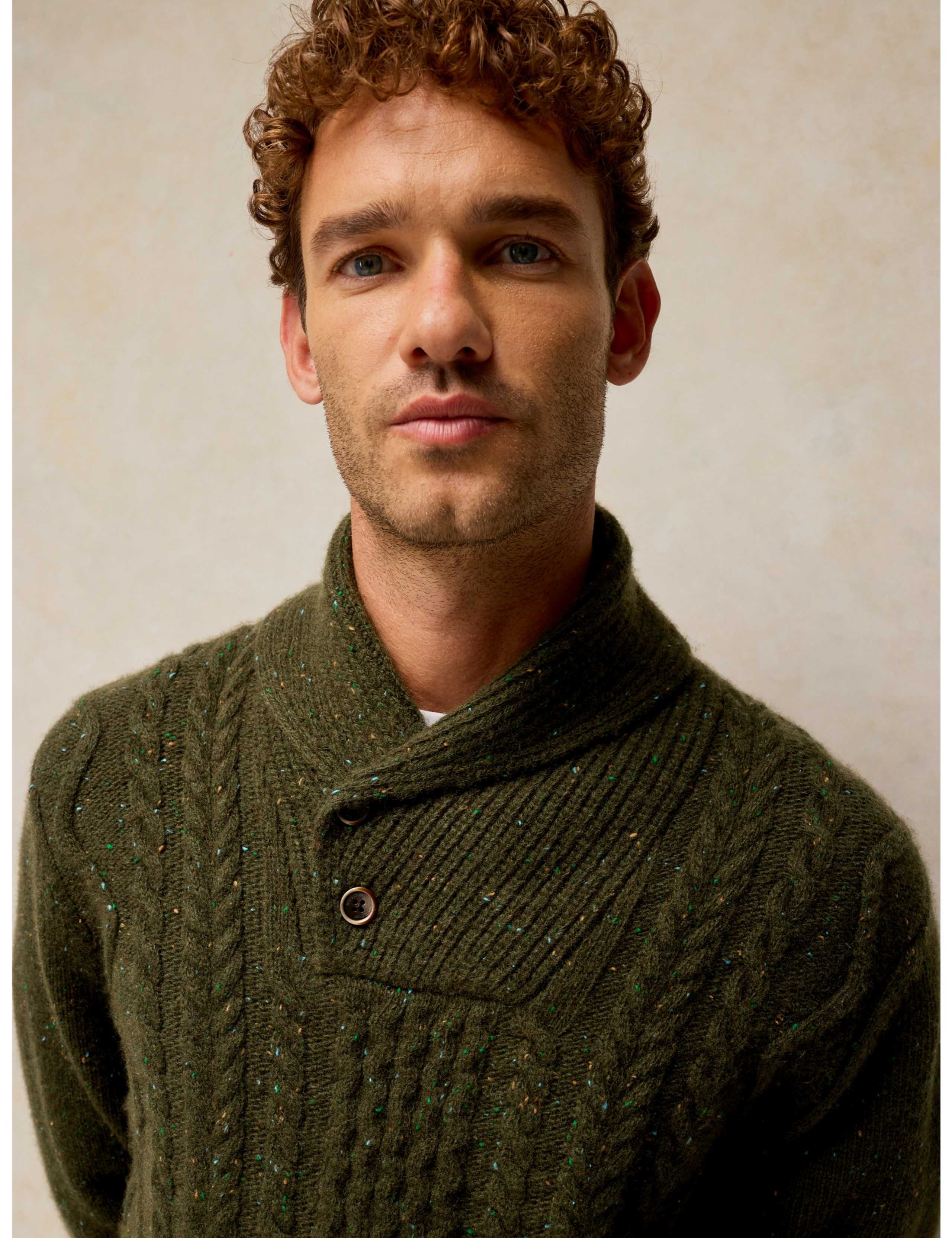 Berkley Wool Rich Shawl Neck Jumper 5 of 6