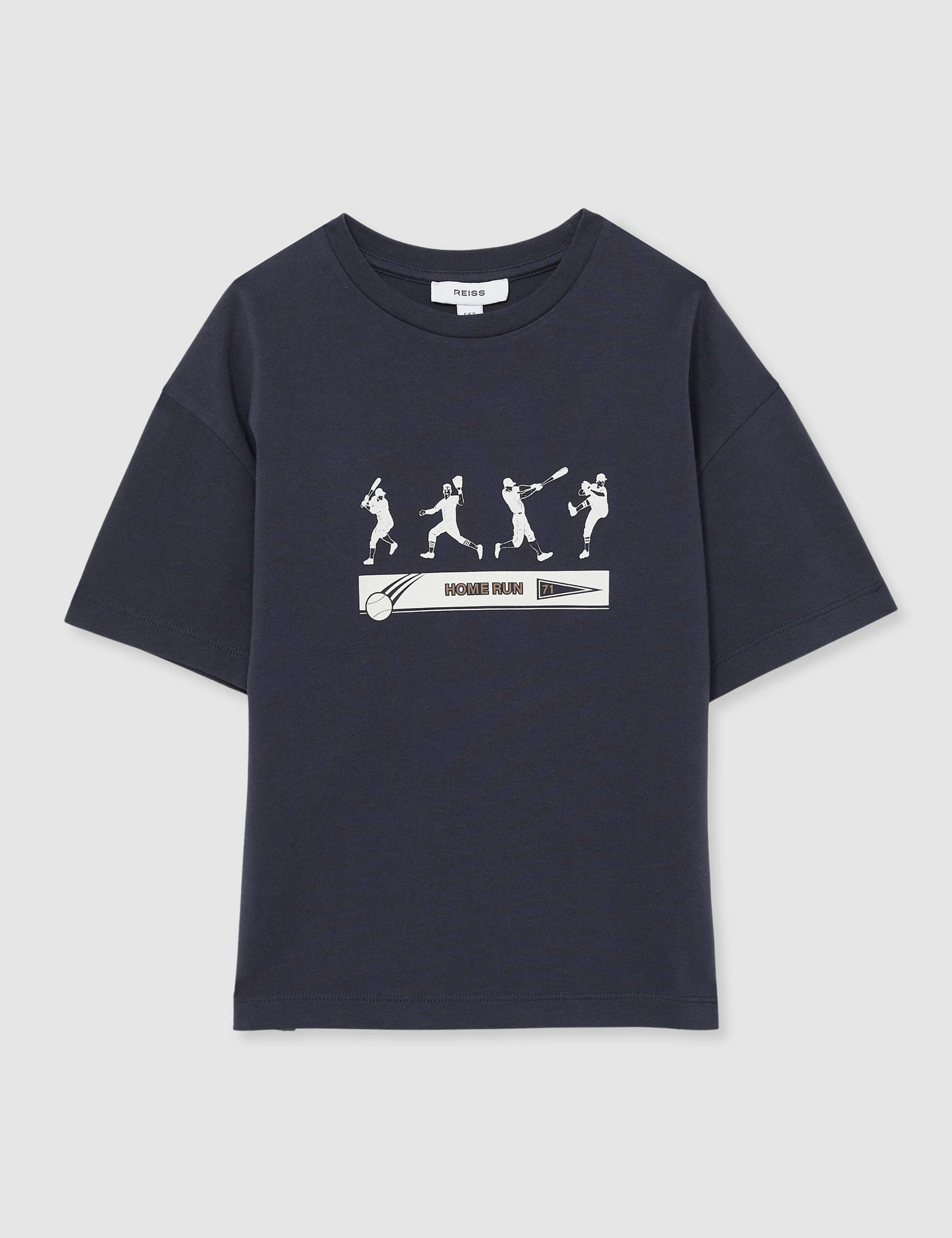 Pure Cotton Baseball Oversized T-Shirt (3-14 Yrs) 2 of 4