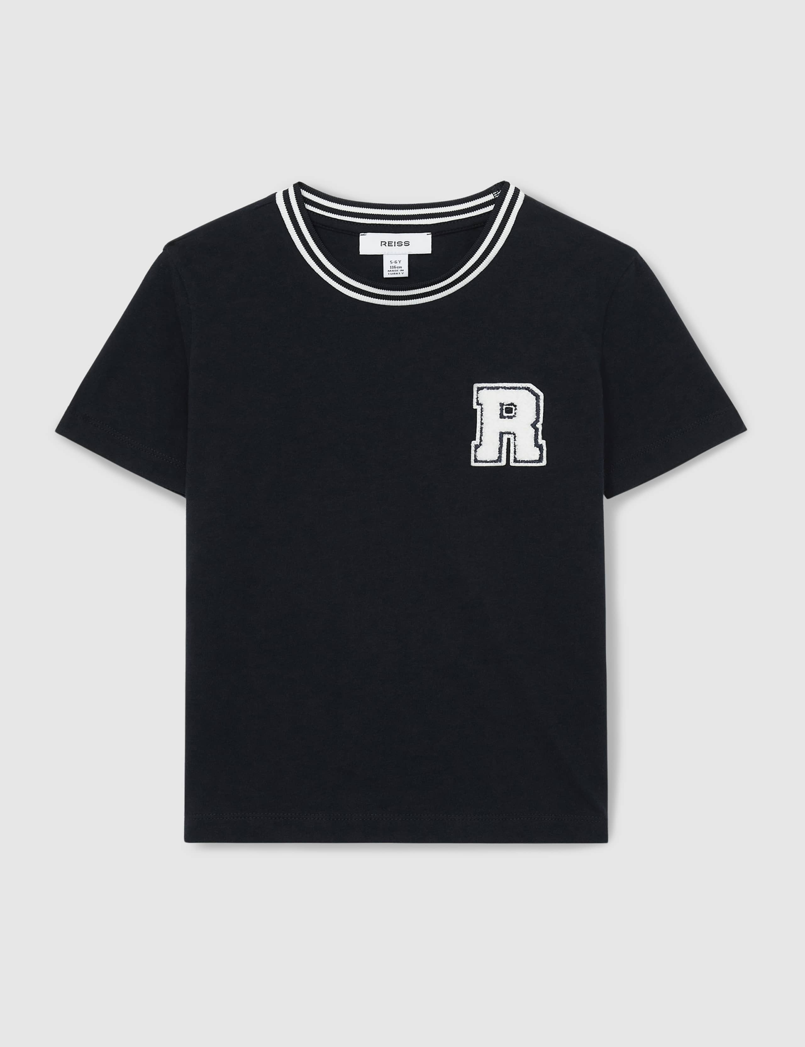 Pure Cotton Tipped Appliqué T-Shirt (3-14 Yrs) 2 of 4