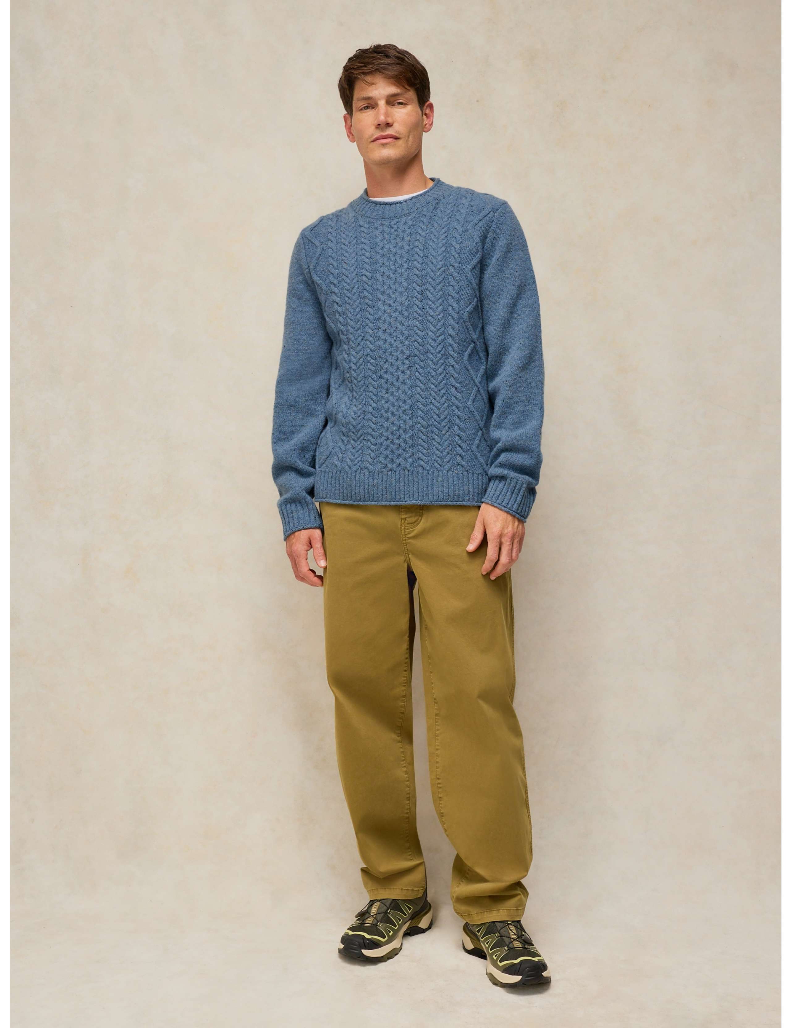Berkley Wool Rich Cable Crew Neck Jumper 4 of 6