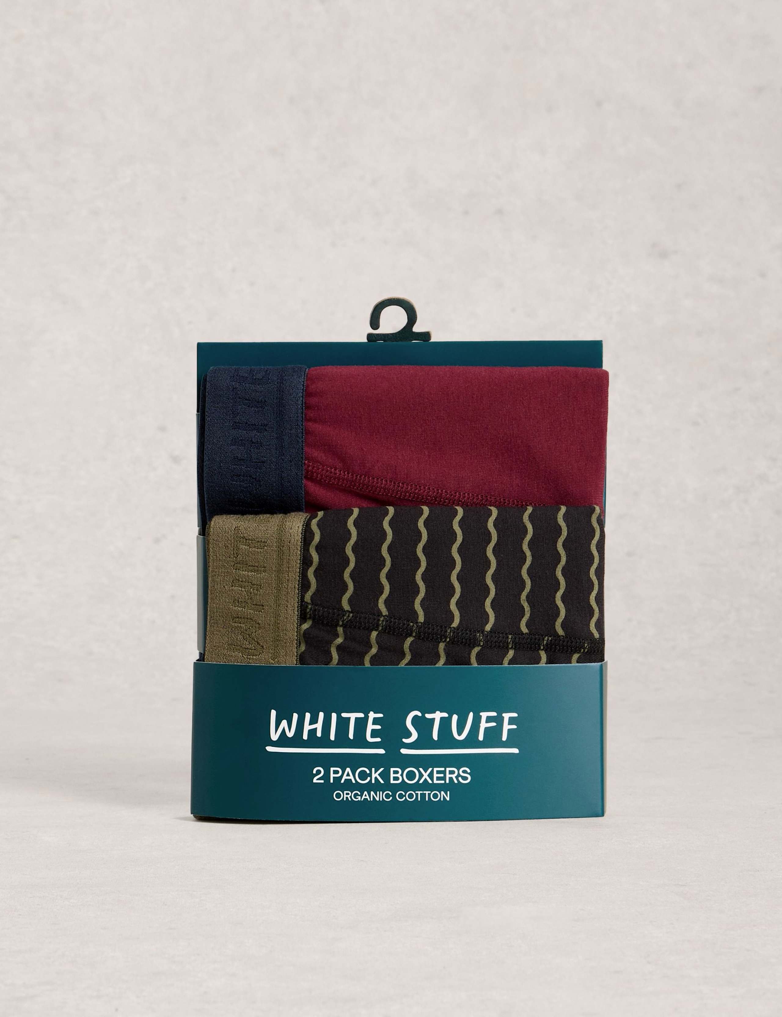 2 Pack Cotton Rich Fish & Plain Boxers 4 of 4