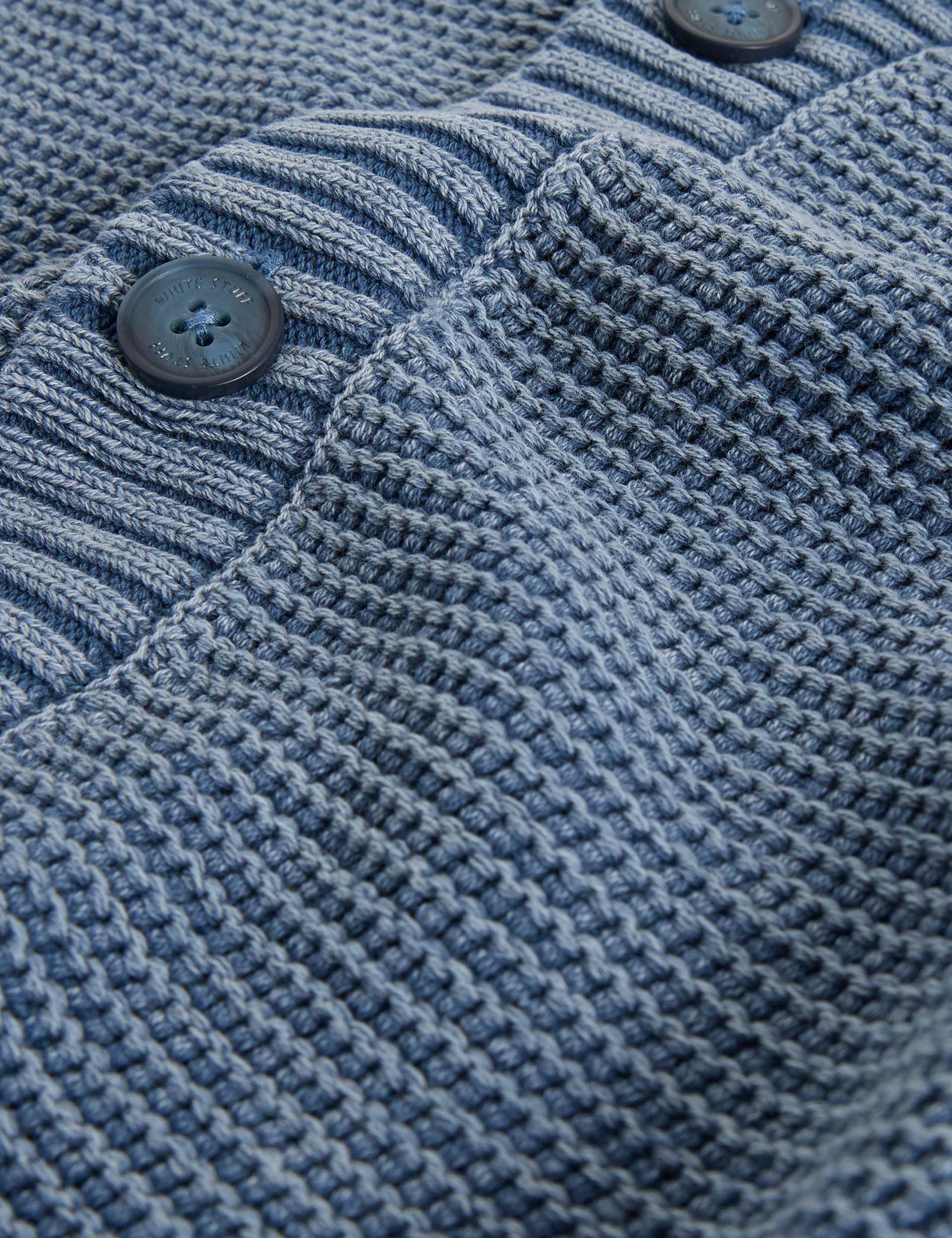 Pure Cotton Textured V-Neck Cardigan 6 of 6