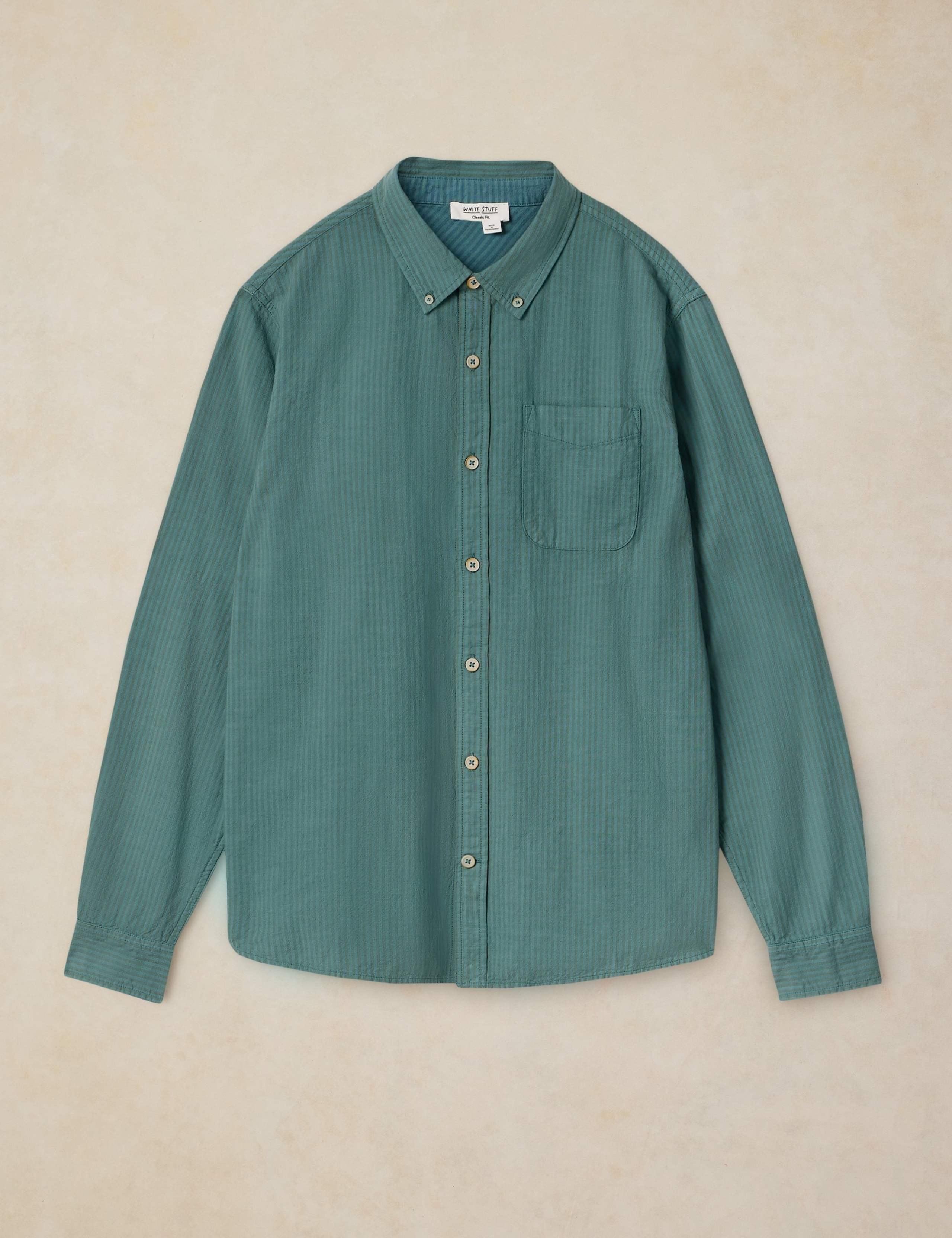 Regular Fit Pure Cotton Striped Oxford Shirt 2 of 6