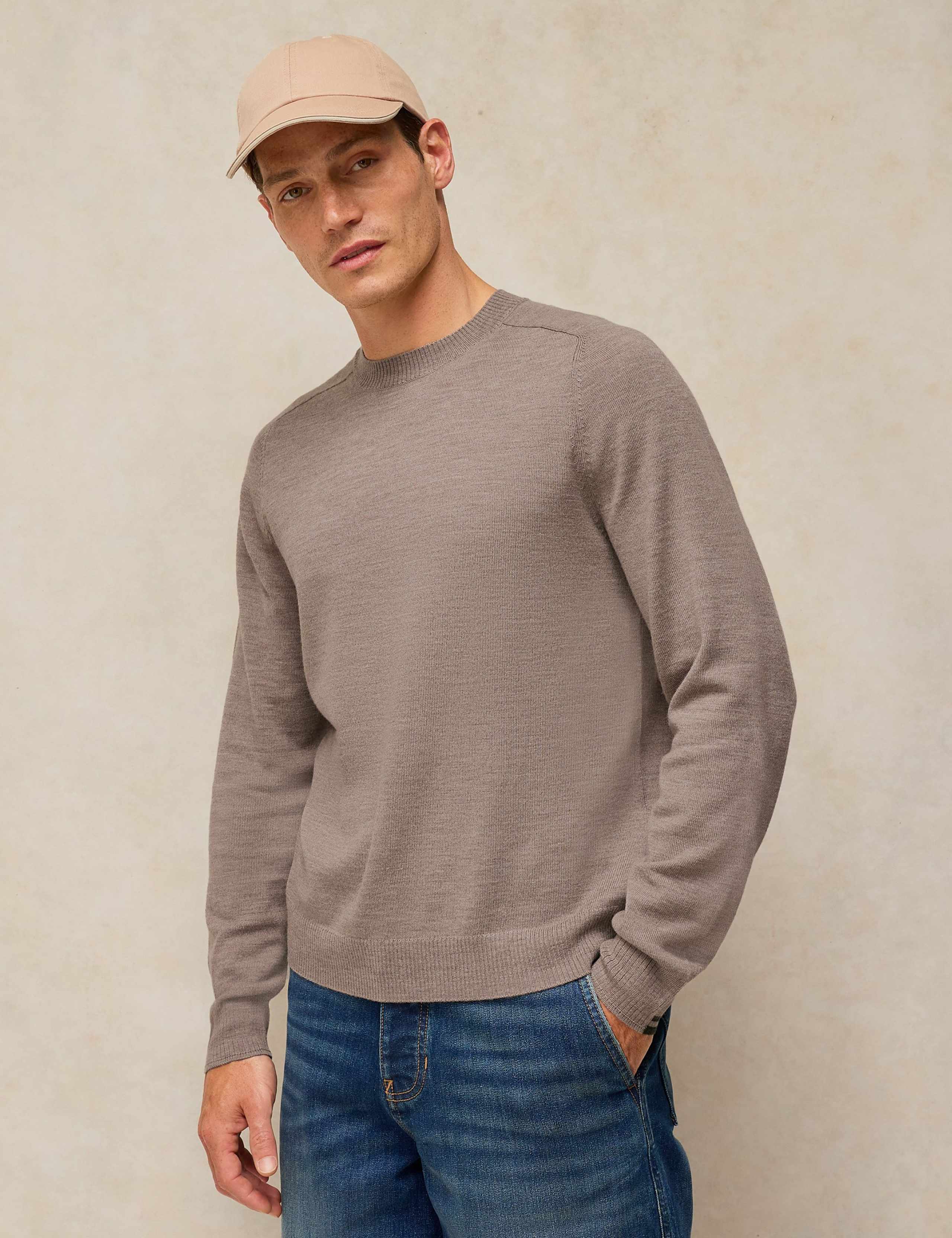 Pure Extra Fine Merino Wool Crew Neck Jumper 3 of 6