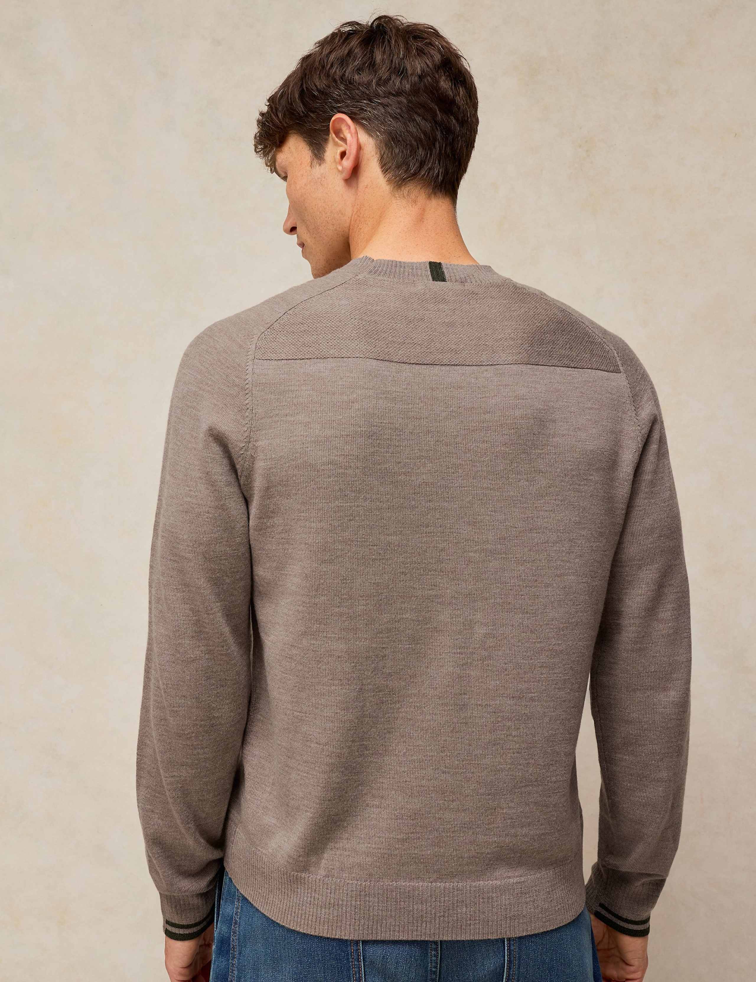 Pure Extra Fine Merino Wool Crew Neck Jumper 4 of 6