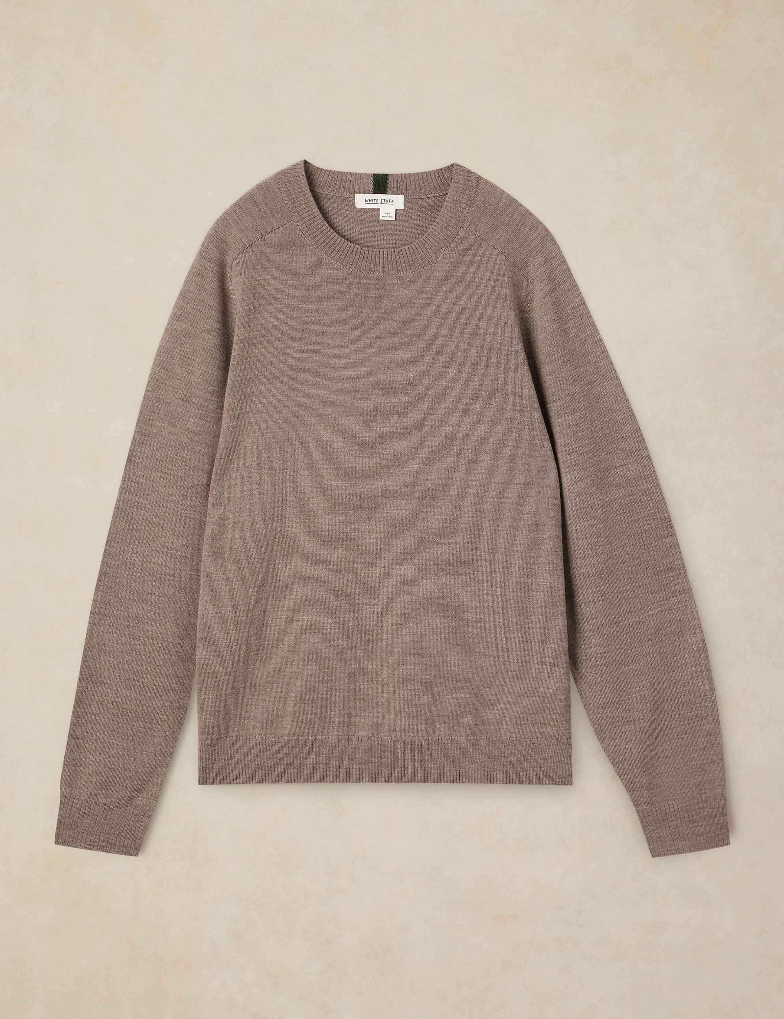 Pure Extra Fine Merino Wool Crew Neck Jumper 2 of 6