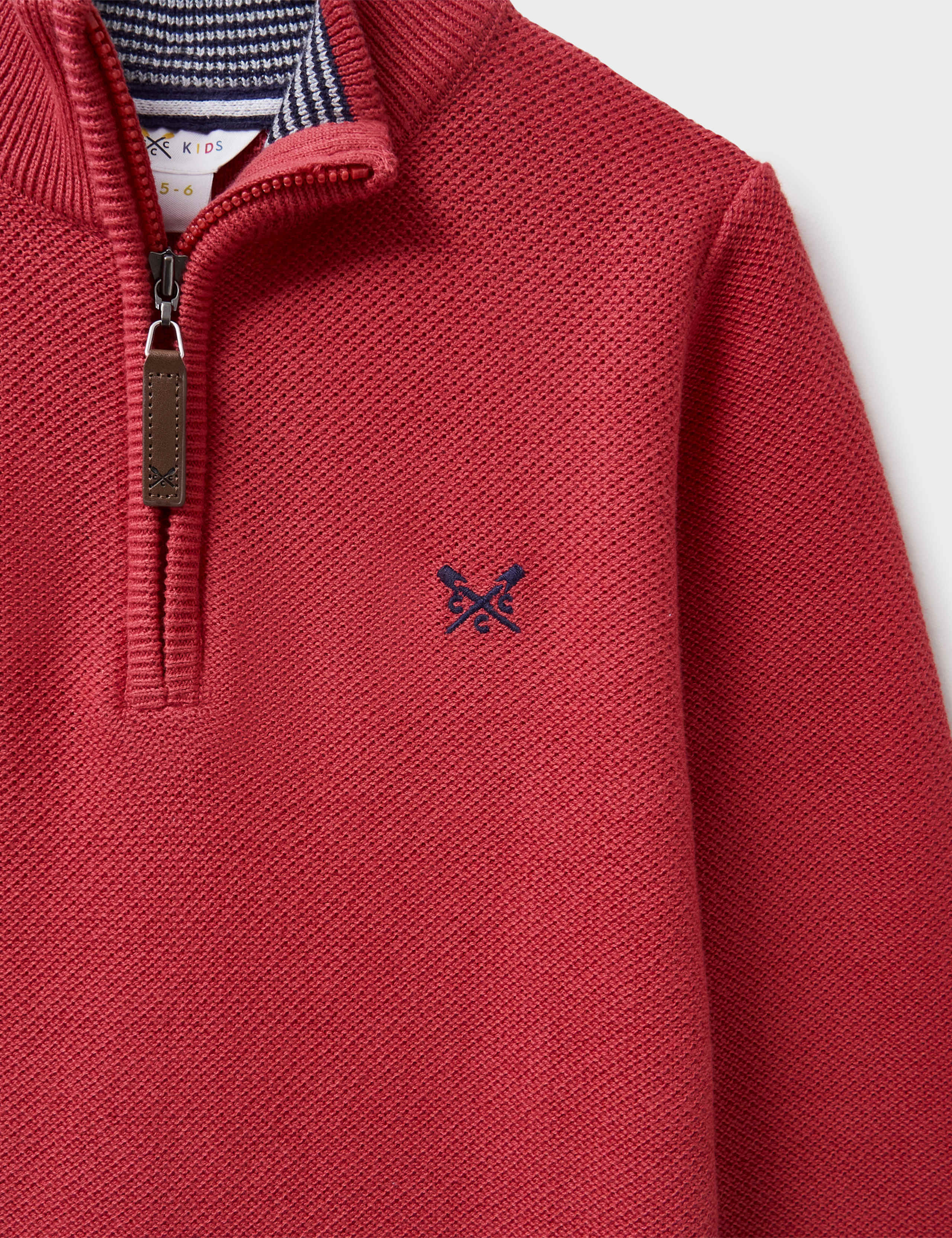 Pure Cotton Half Zip Jumper (3-12 Yrs) 3 of 3