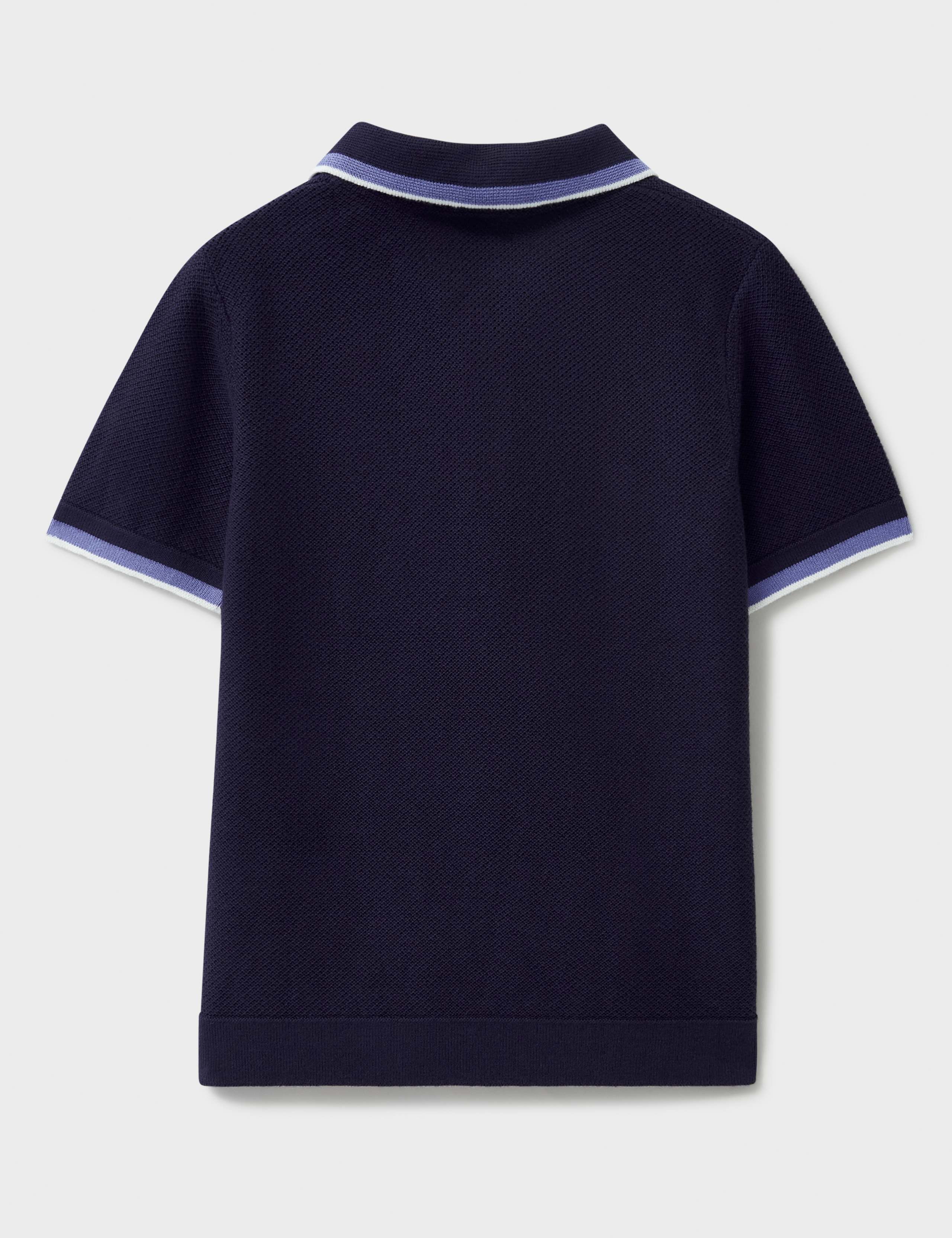 Pure Cotton Knitted Polo Shirt (3-12 Yrs) 2 of 3