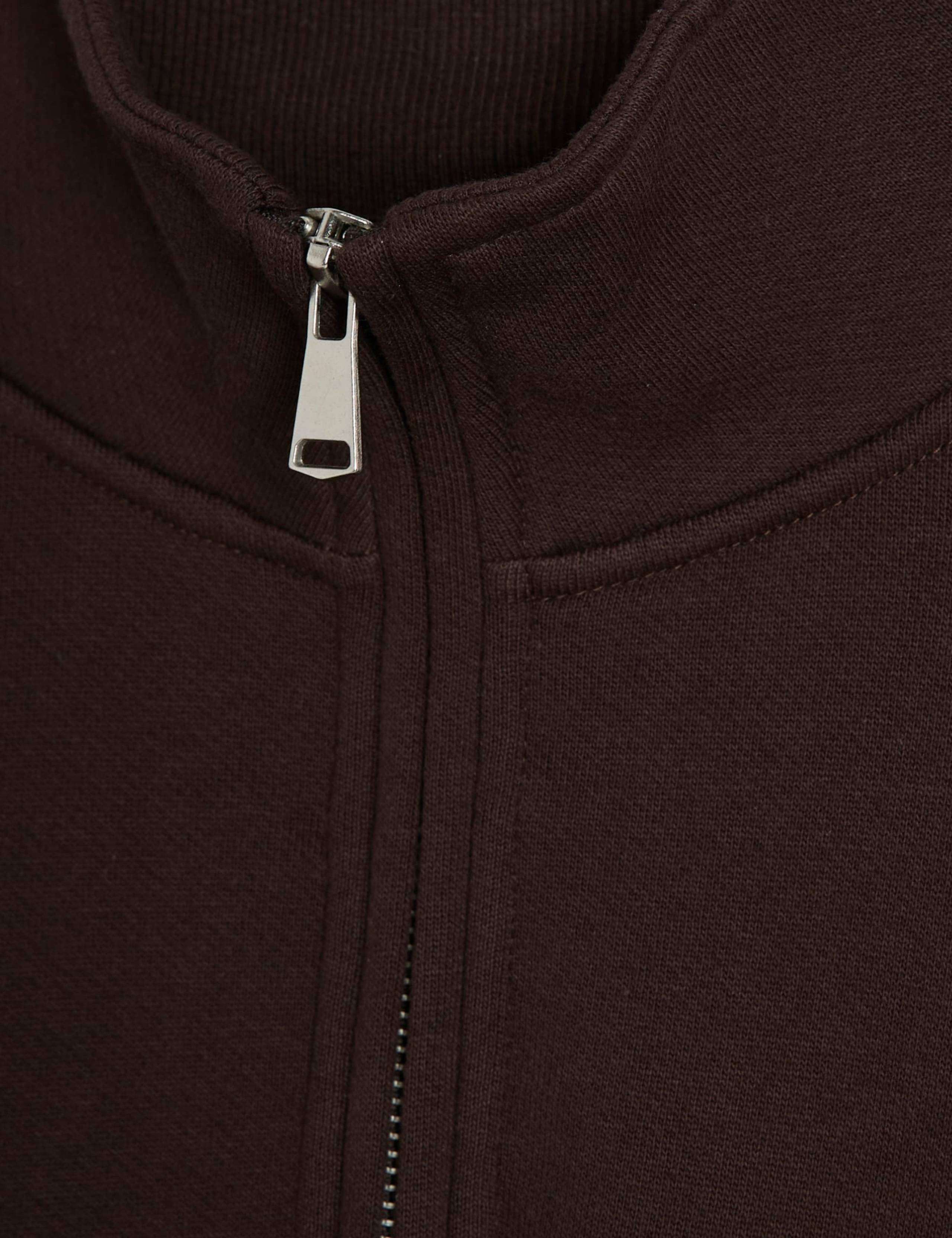 Cotton Rich Funnel Neck Half Zip Sweatshirt 5 of 6