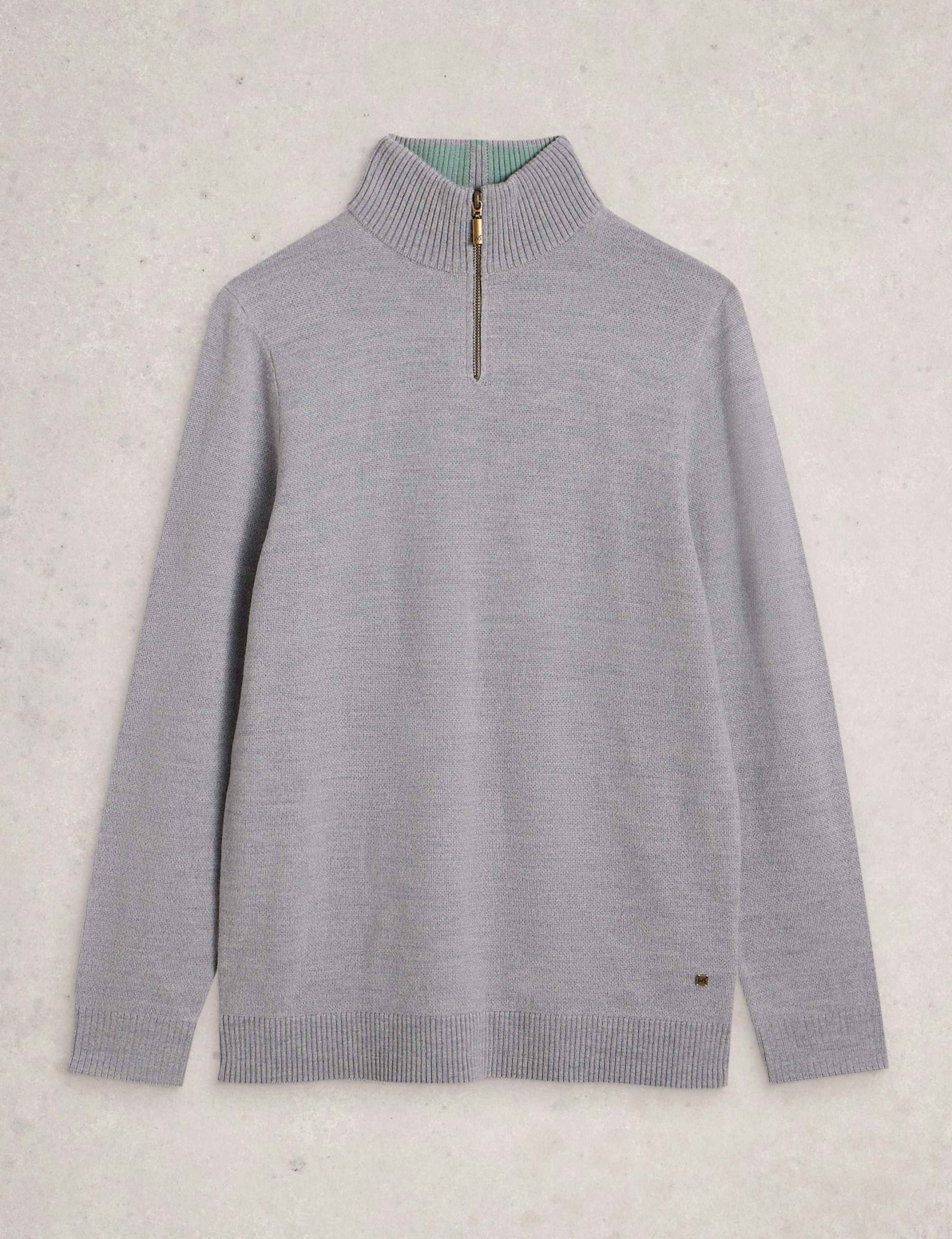 Pure Merino Wool Funnel Neck Jumper 2 of 6