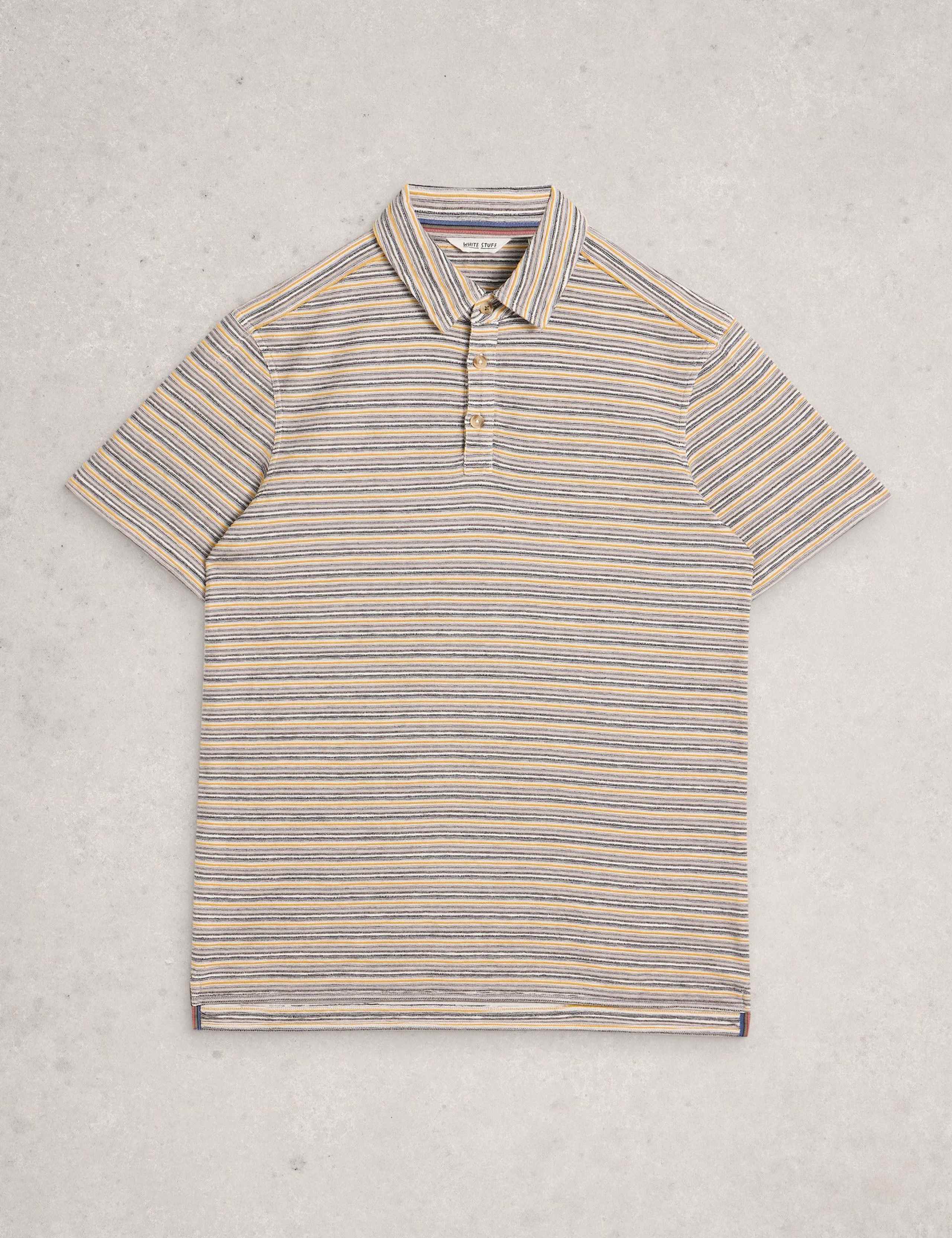 Pure Cotton Striped Polo Shirt 2 of 6