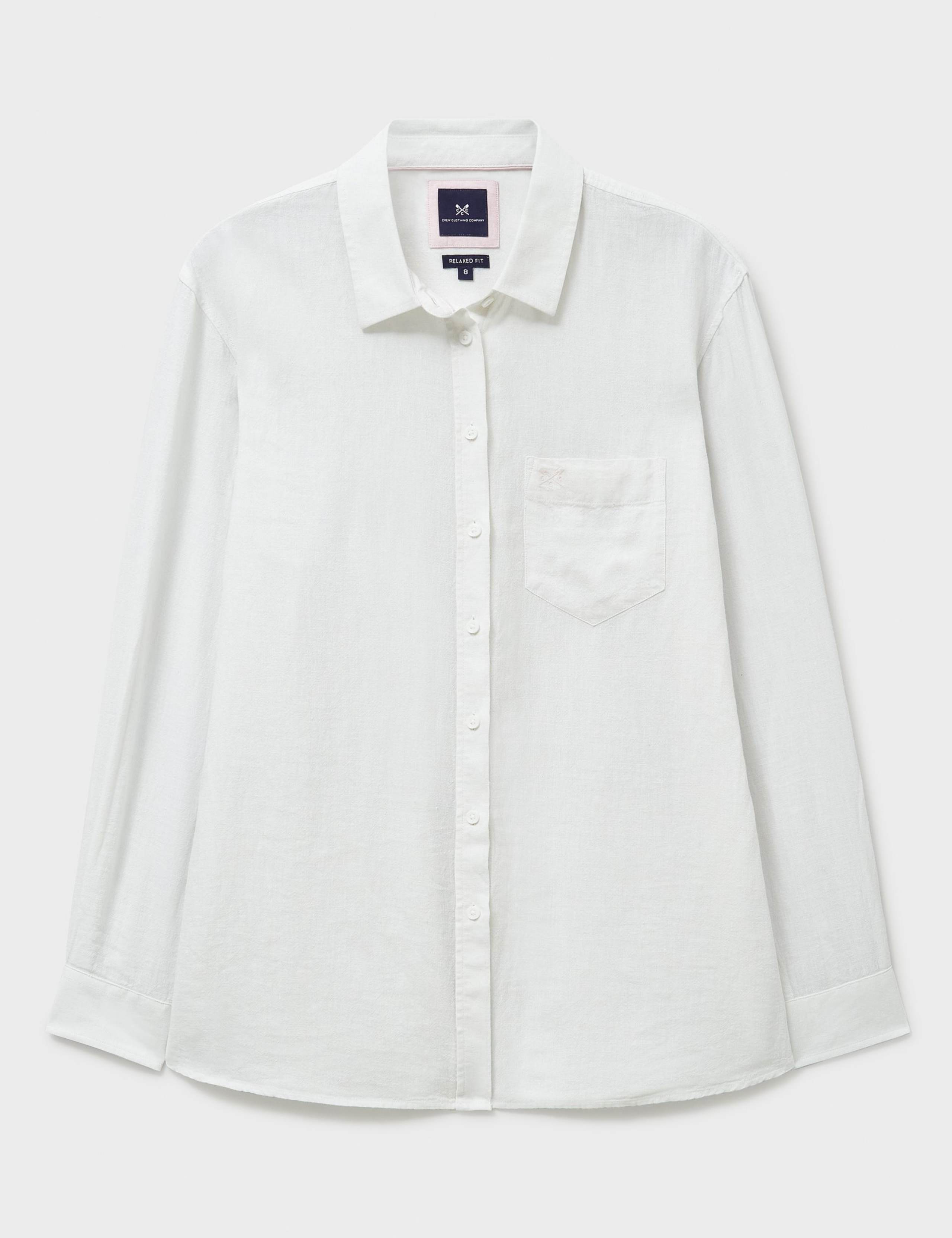Linen Rich Textured Collared Relaxed Shirt 2 of 5