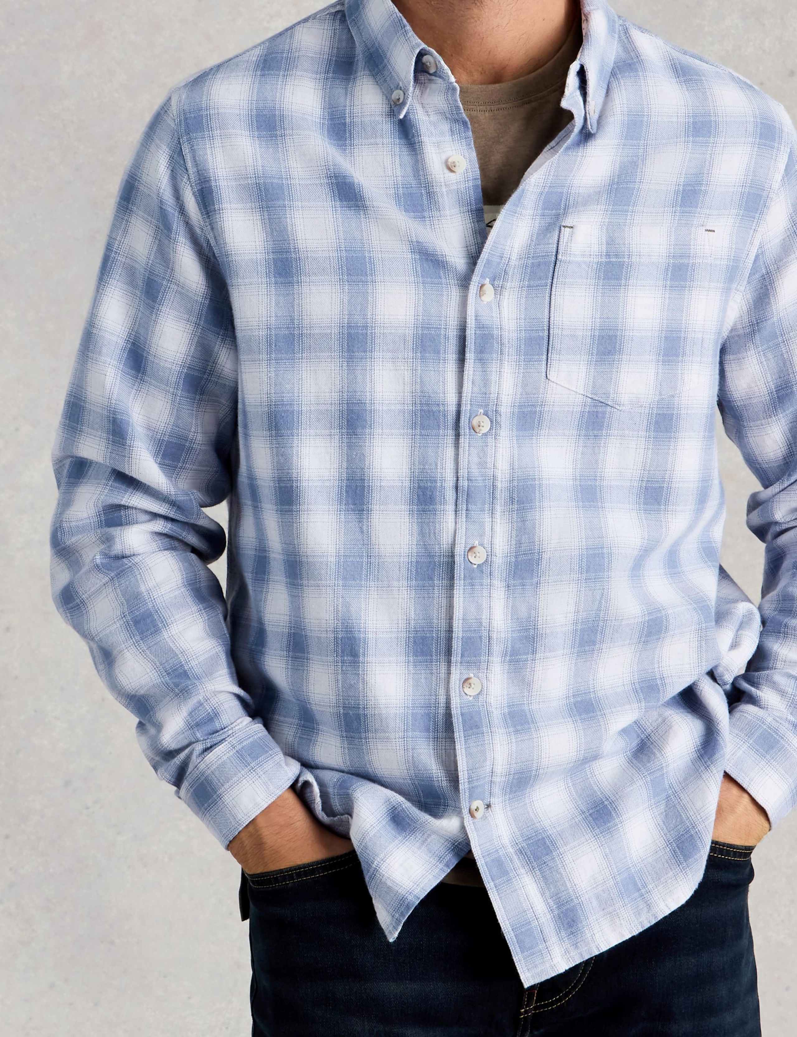 Regular Fit Pure Cotton Checked Shirt 5 of 6