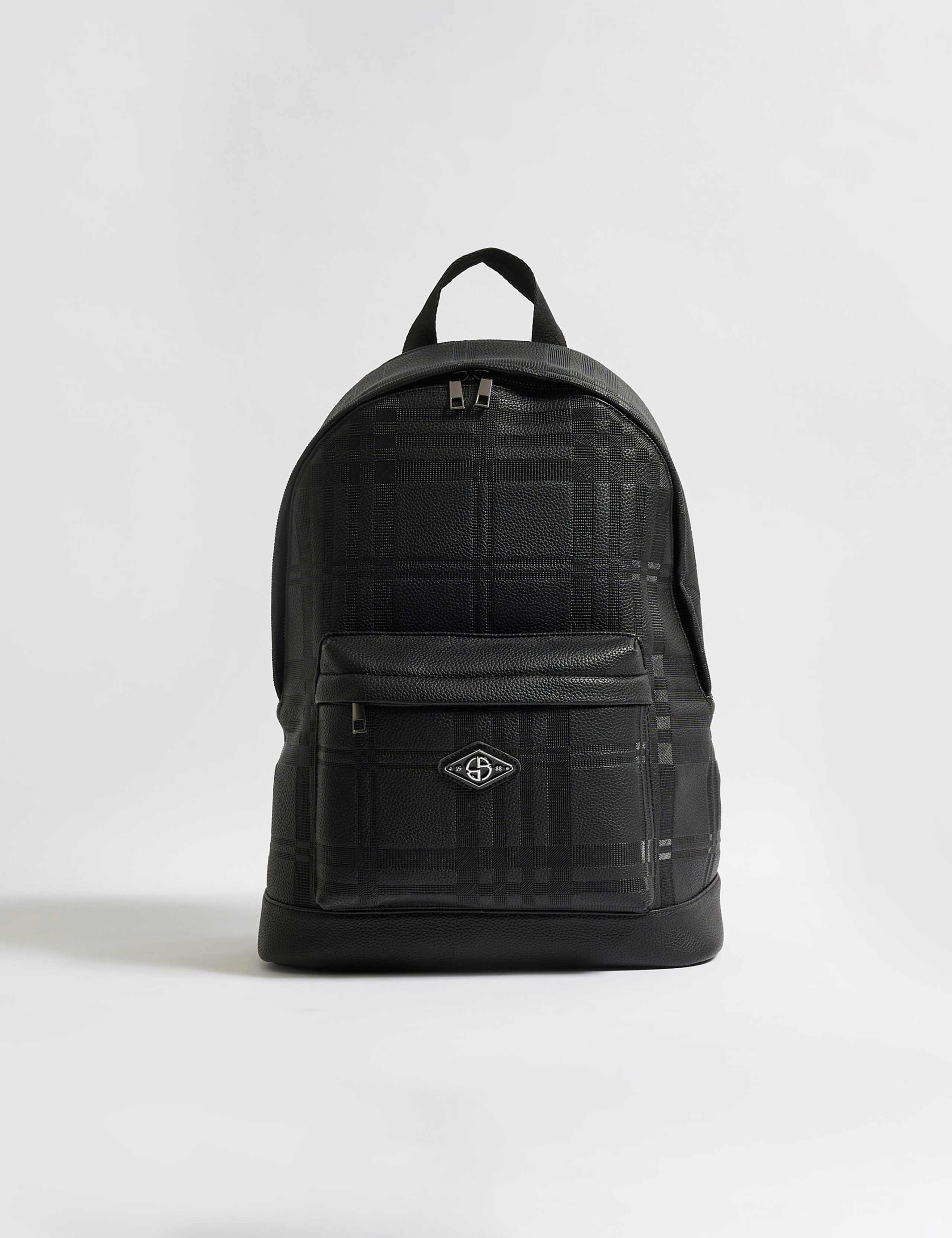 Checked Embossed Backpack 2 of 6