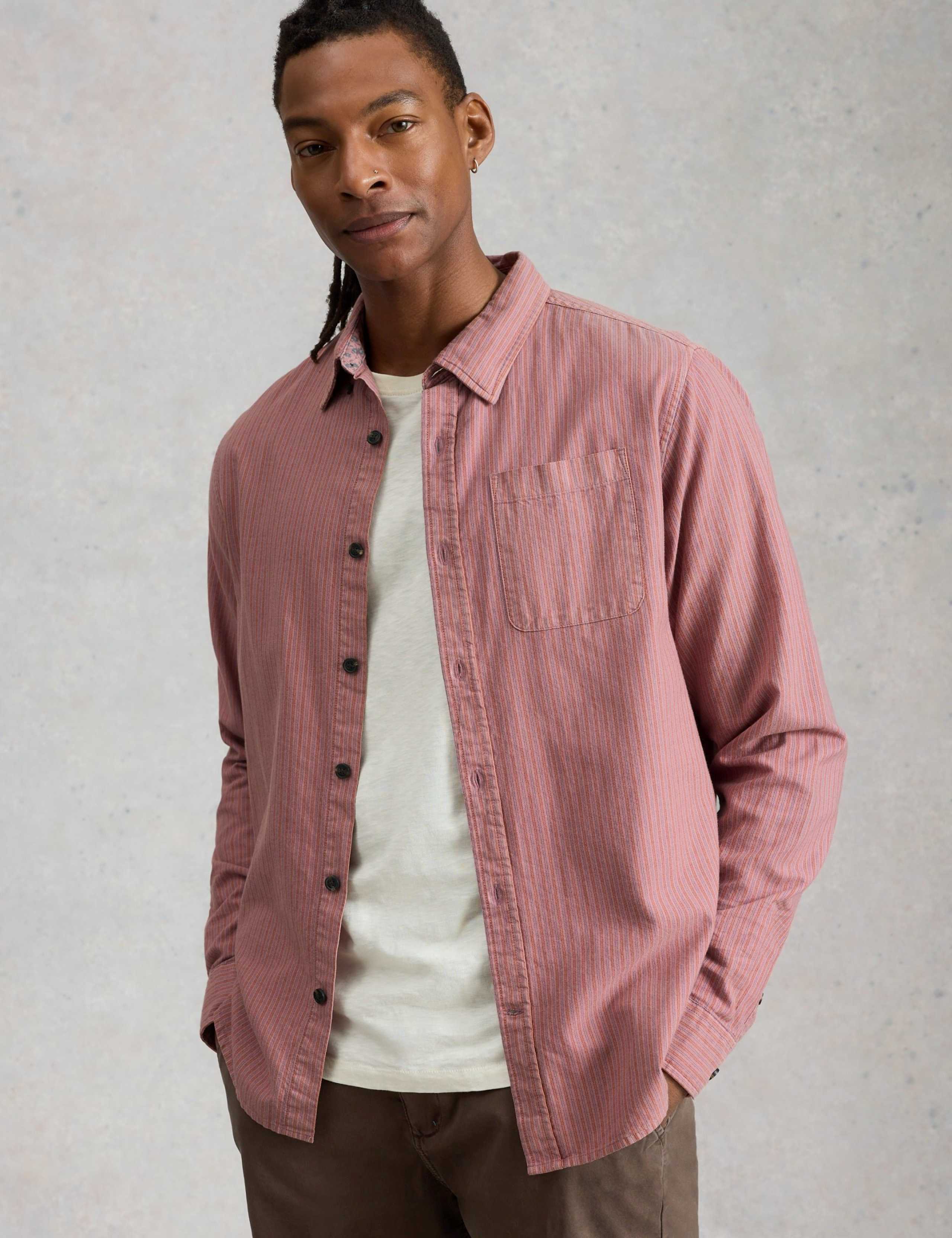 Regular Fit Pure Cotton Striped Shirt 4 of 6