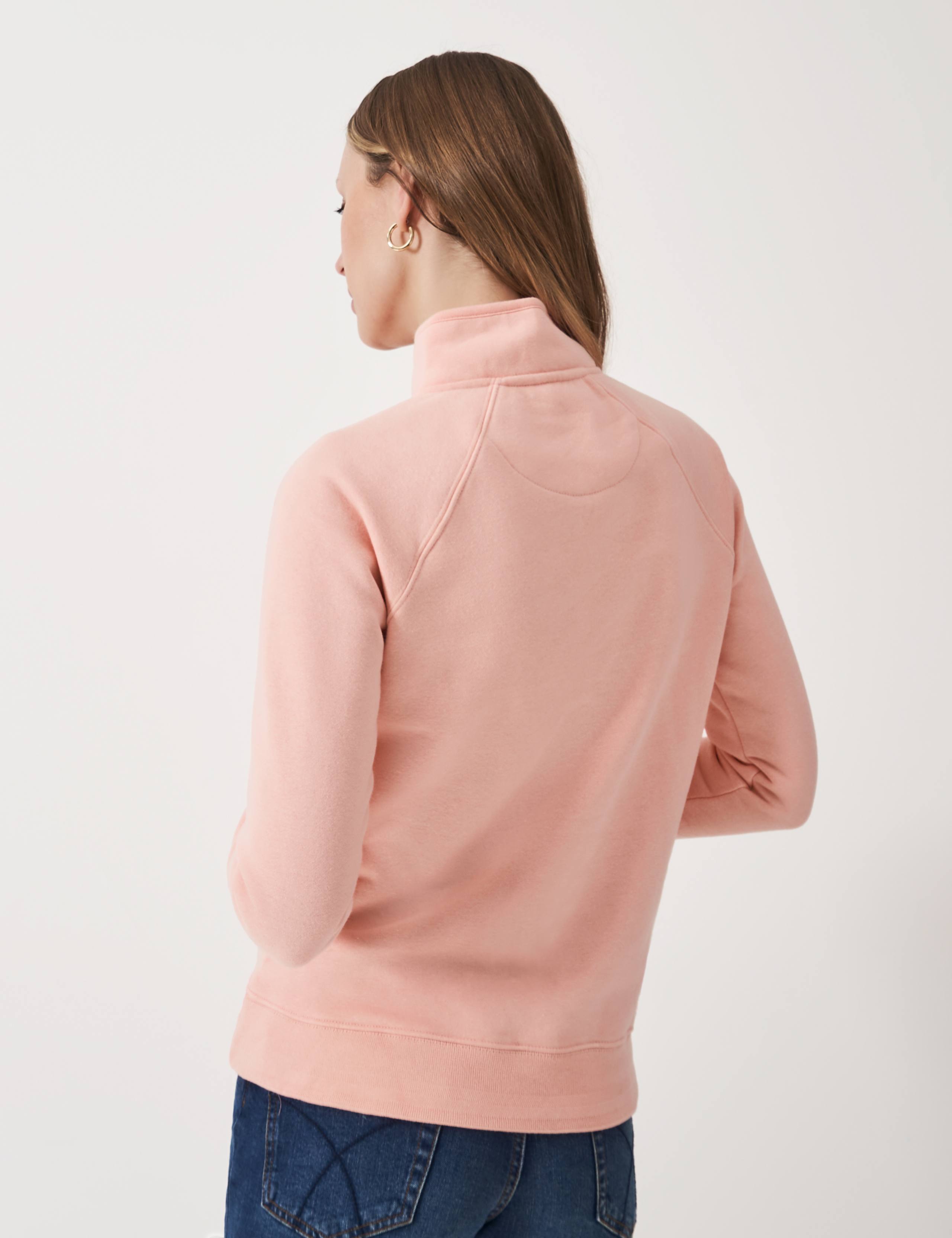 Cotton Rich Half-Zip Sweatshirt 4 of 5