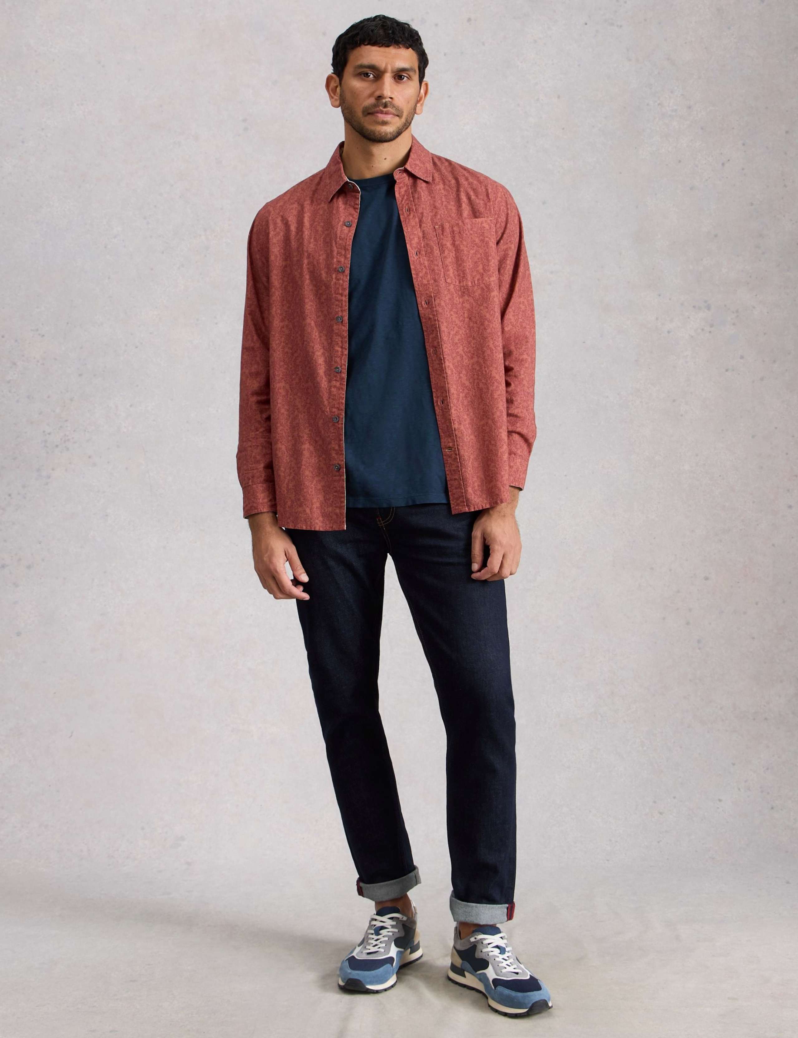 Pure Cotton Vine Print Shirt 1 of 6