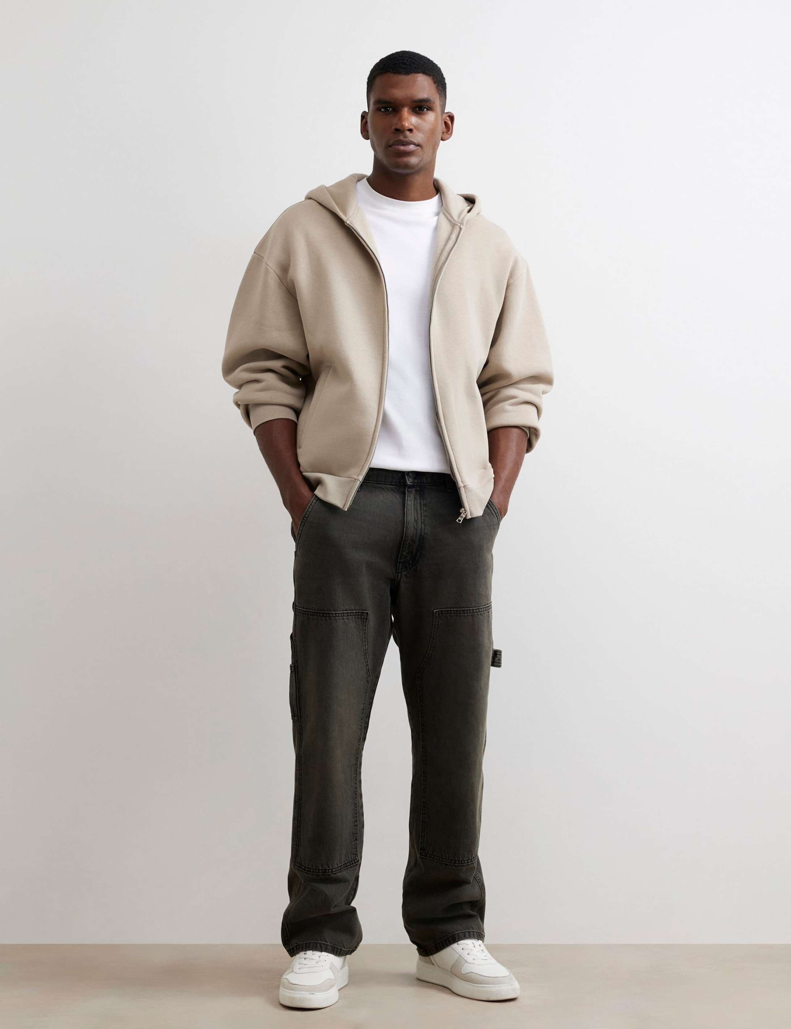 Cotton Rich Zip Up Hoodie 2 of 4