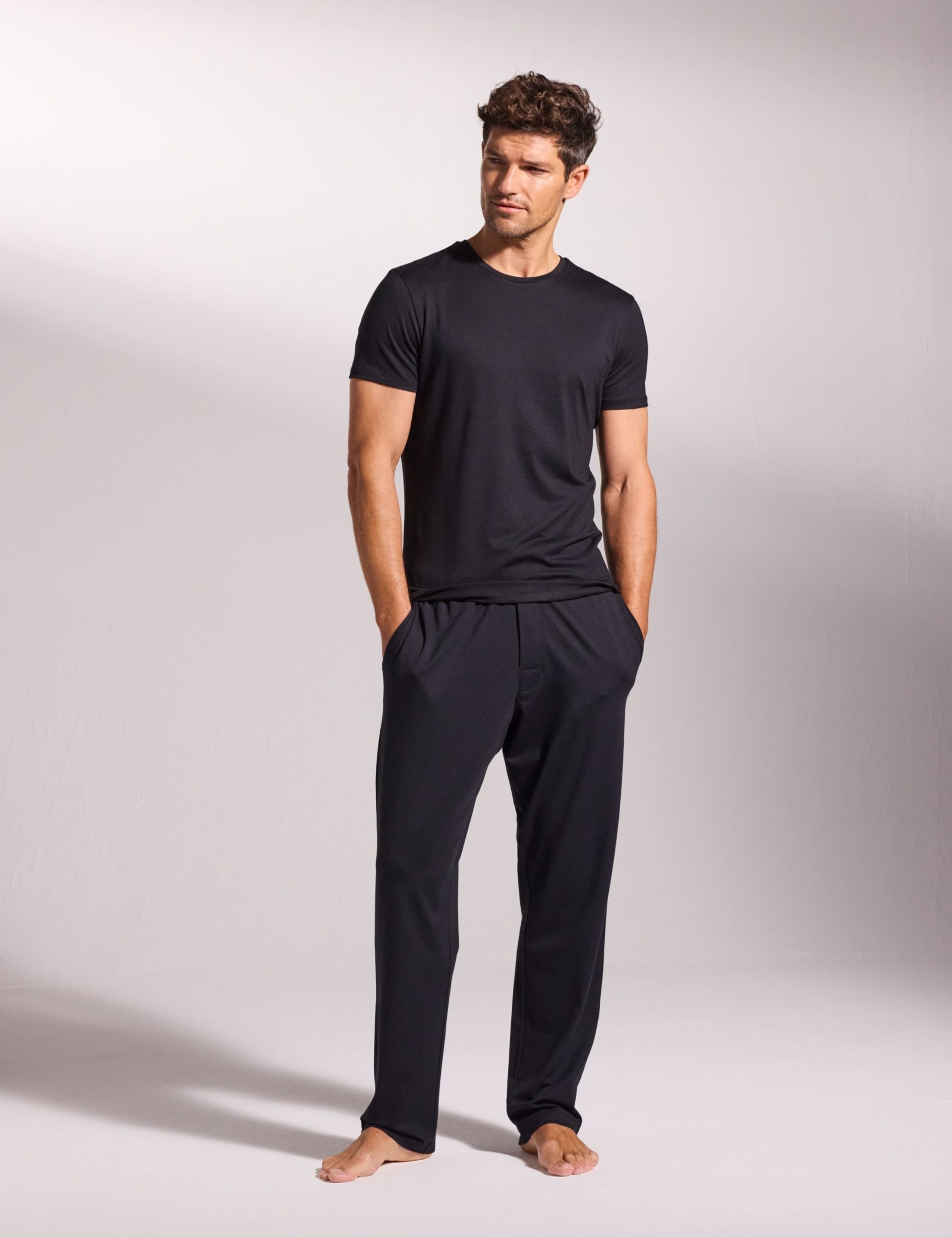 Premium Cotton Modal Crew Neck Pyjama Tee 3 of 3