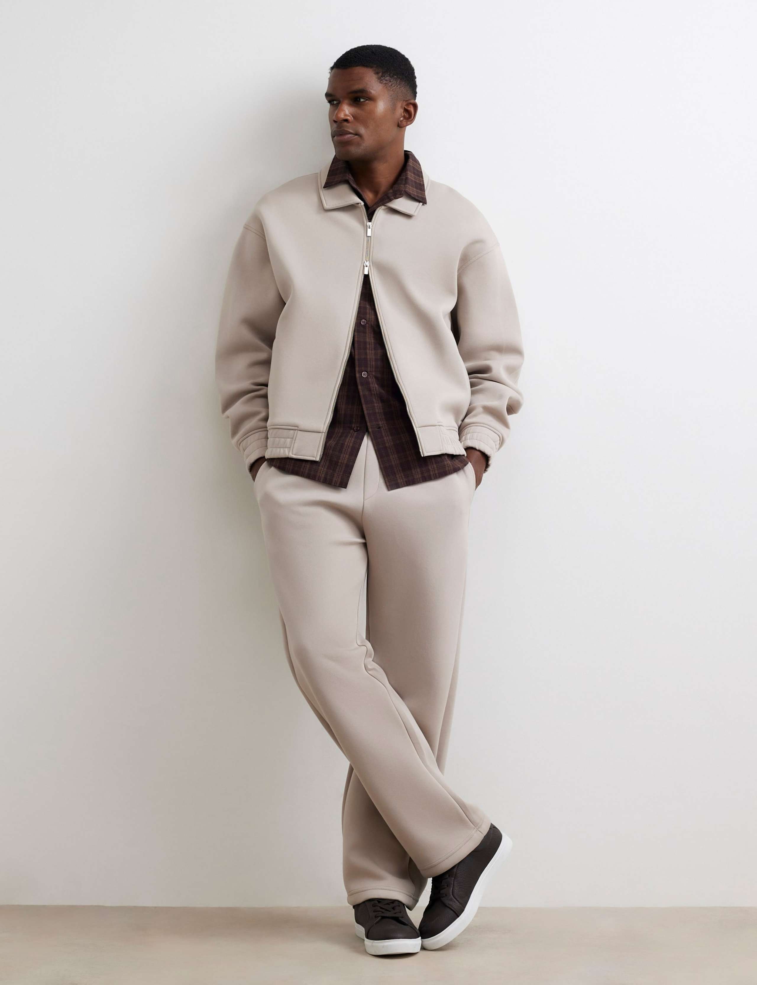 Cotton Blend Technical Harrington Jacket 2 of 6