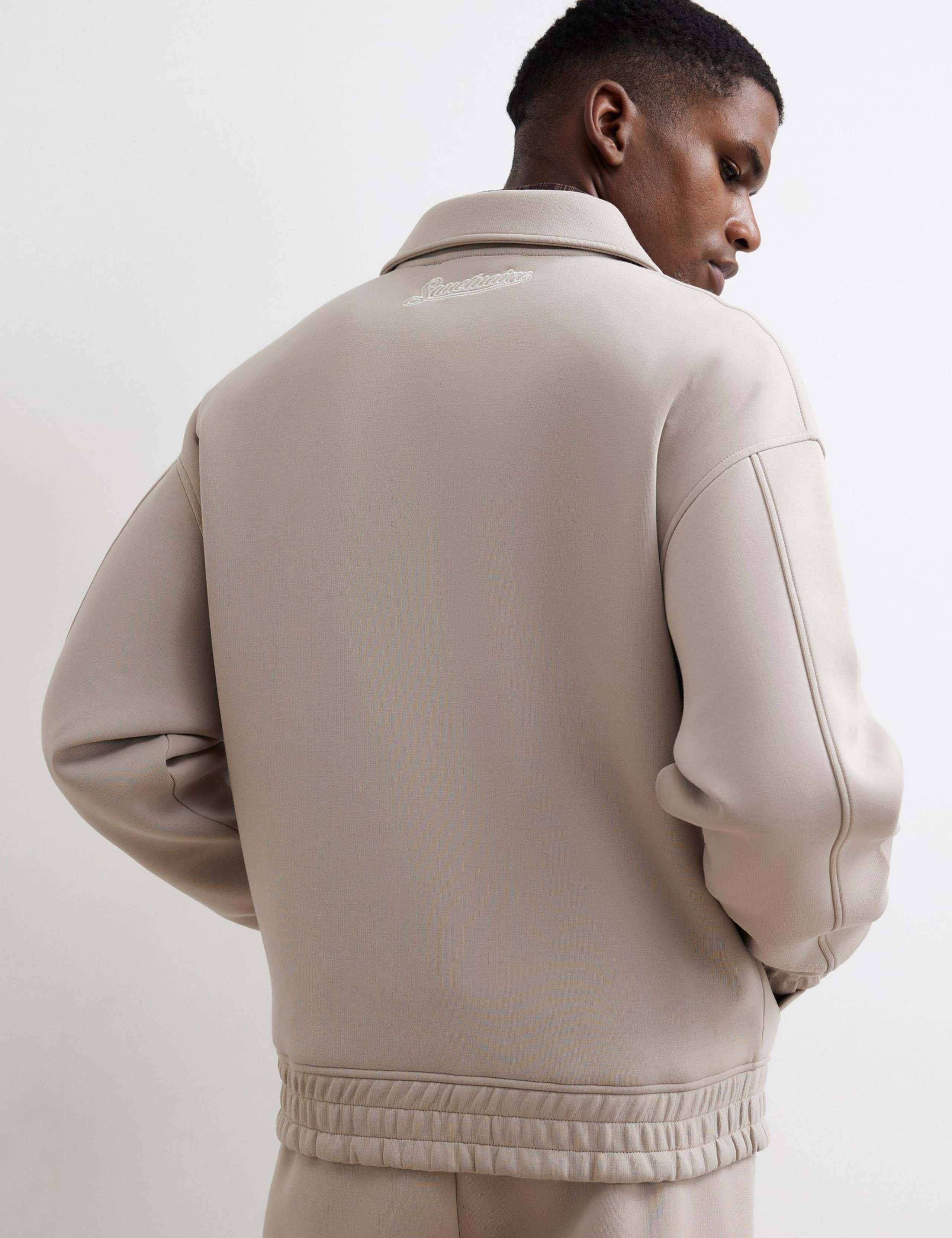 Cotton Blend Technical Harrington Jacket 3 of 6