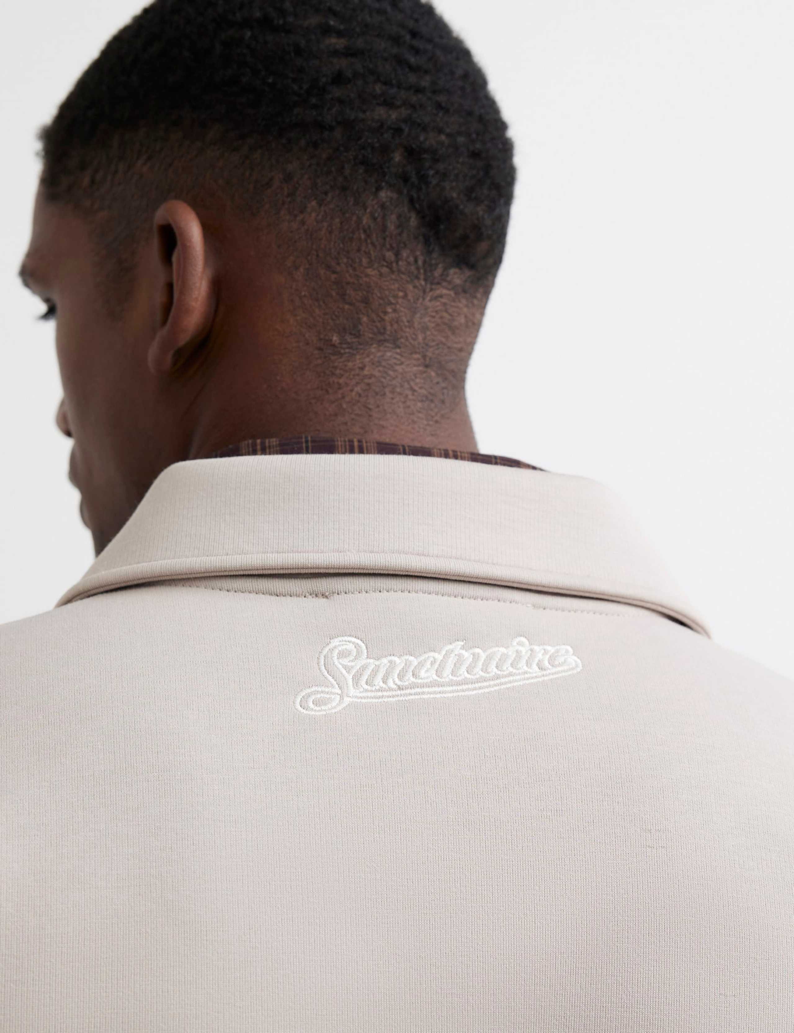 Cotton Blend Technical Harrington Jacket 4 of 6