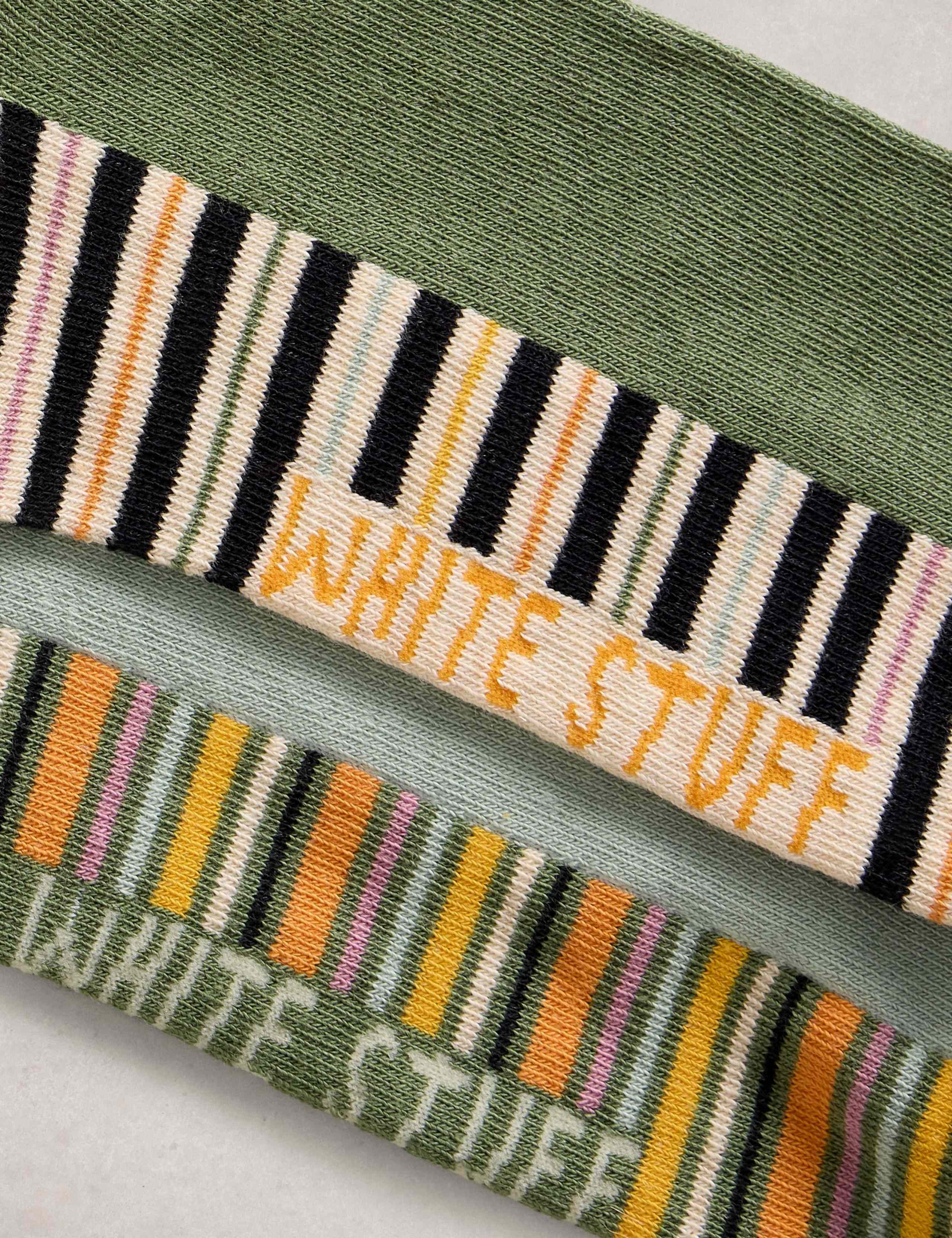 2 Pack Sunset Adventure Cotton Rich Socks 2 of 2