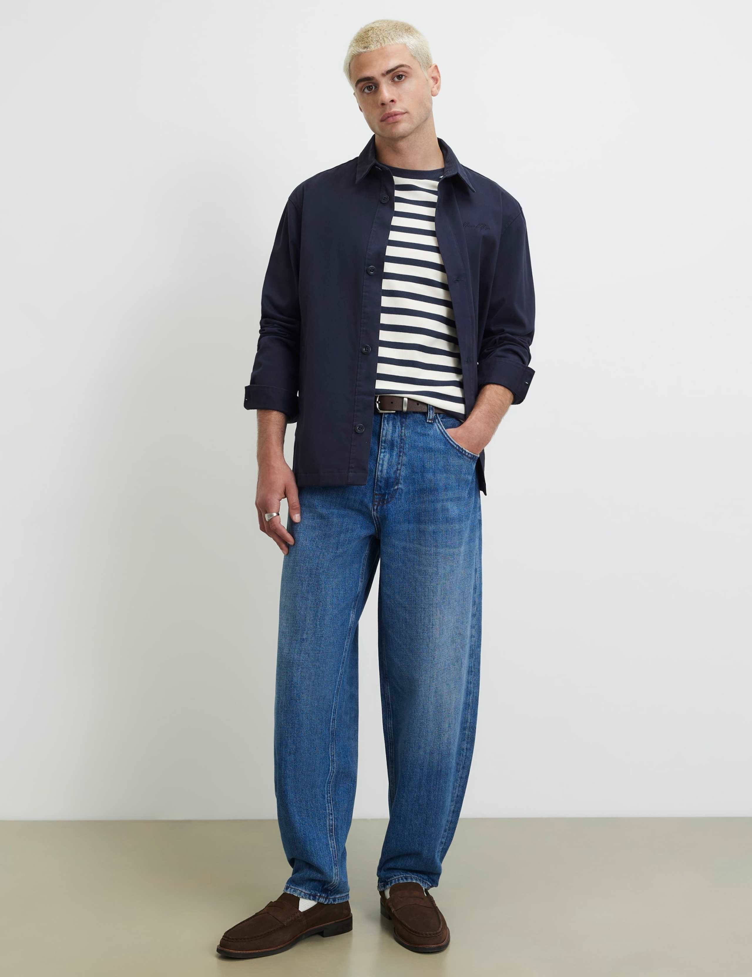 Pure Cotton Barrel Jeans 2 of 6